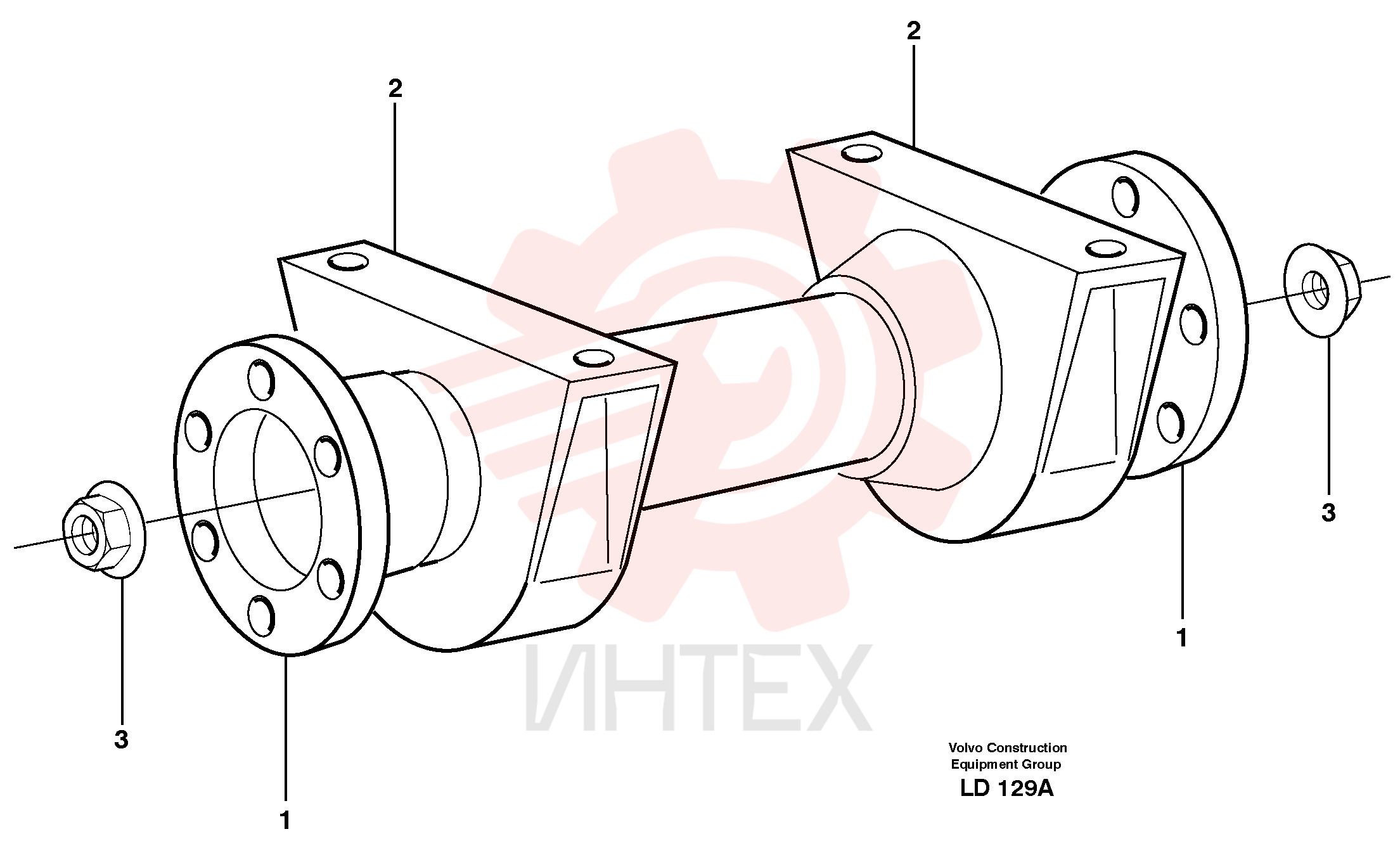 Propeller shaft VOE 14379972