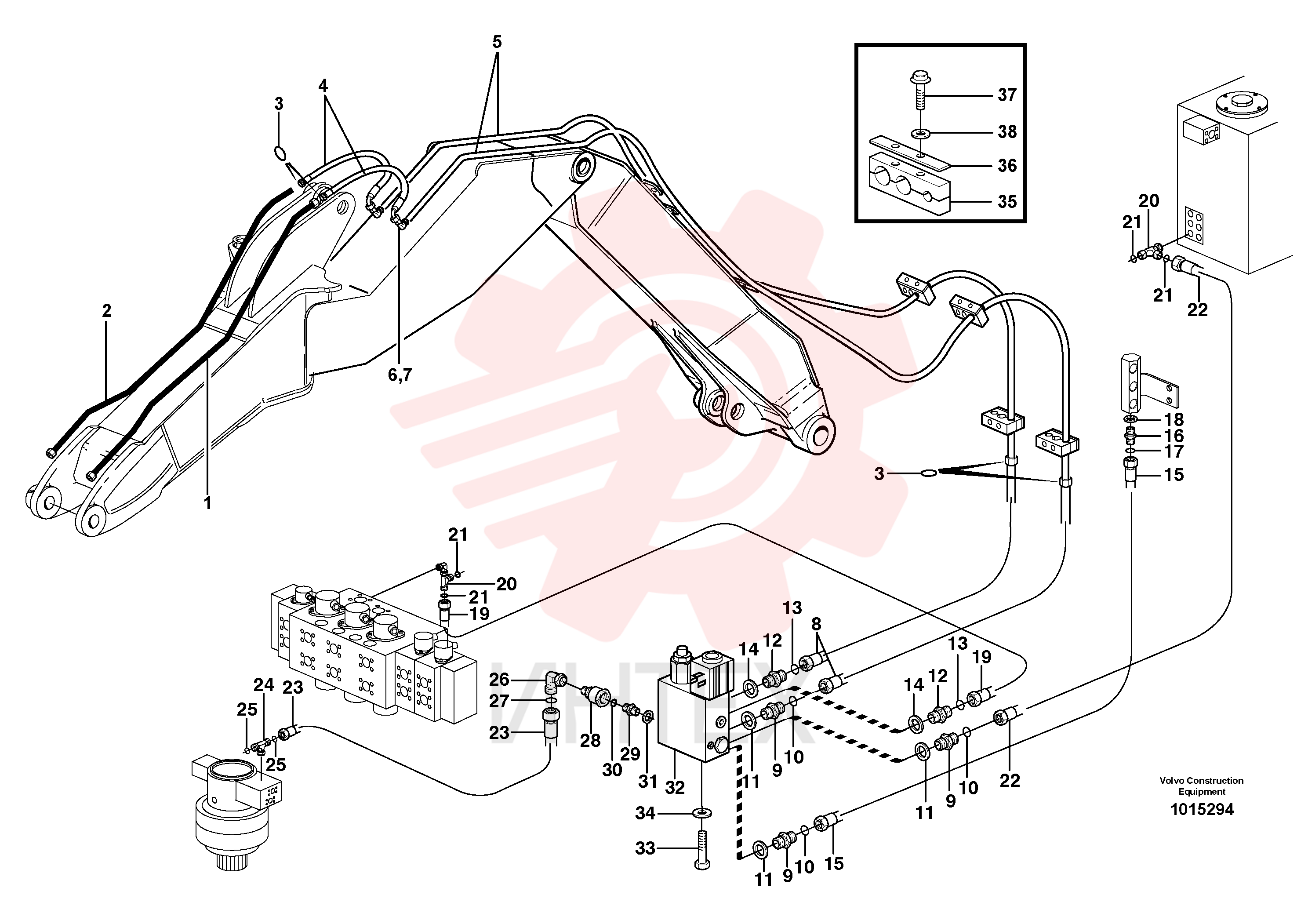 Hydraulic oil pipe