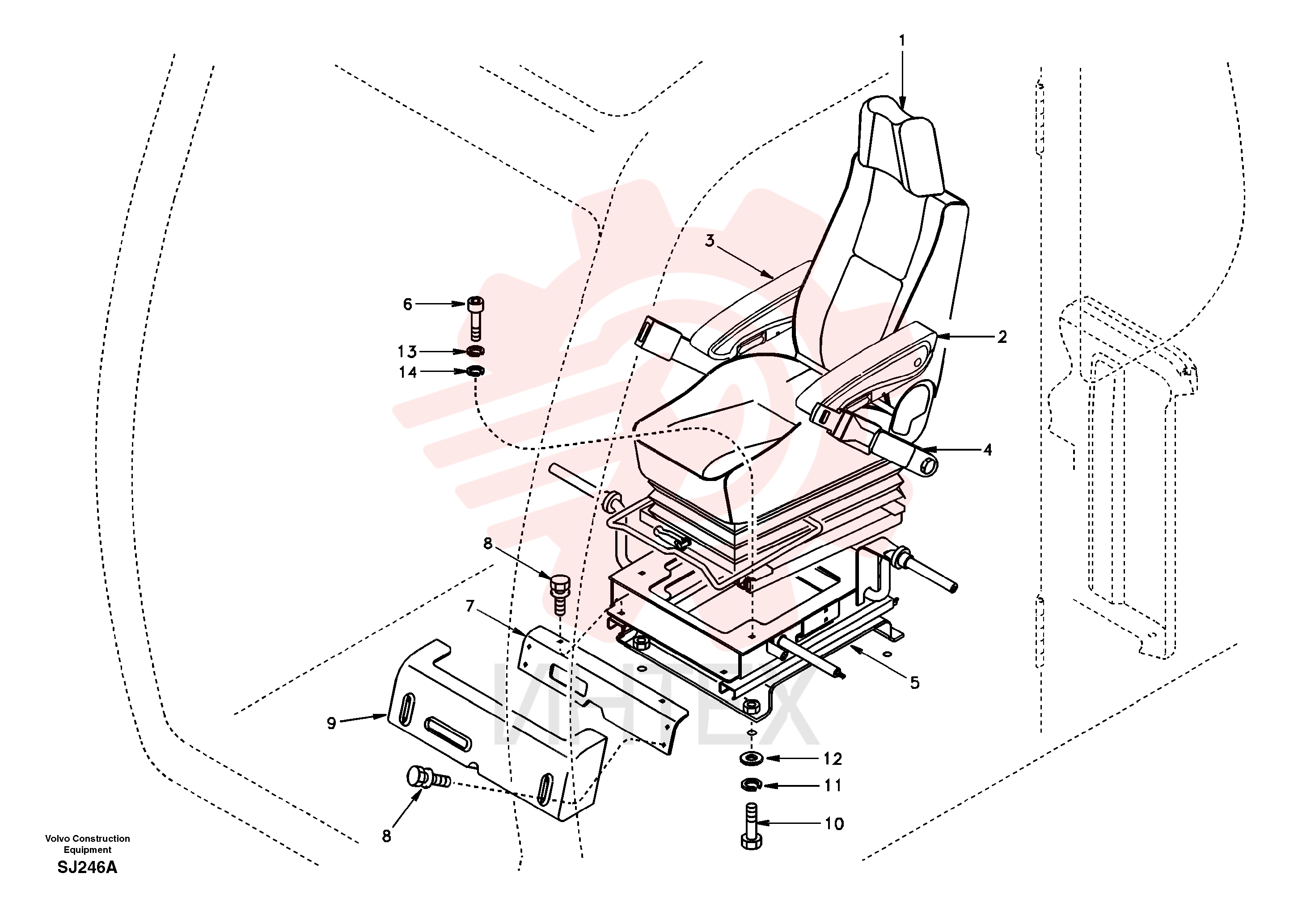 Operator's Seat SA 1167-01100