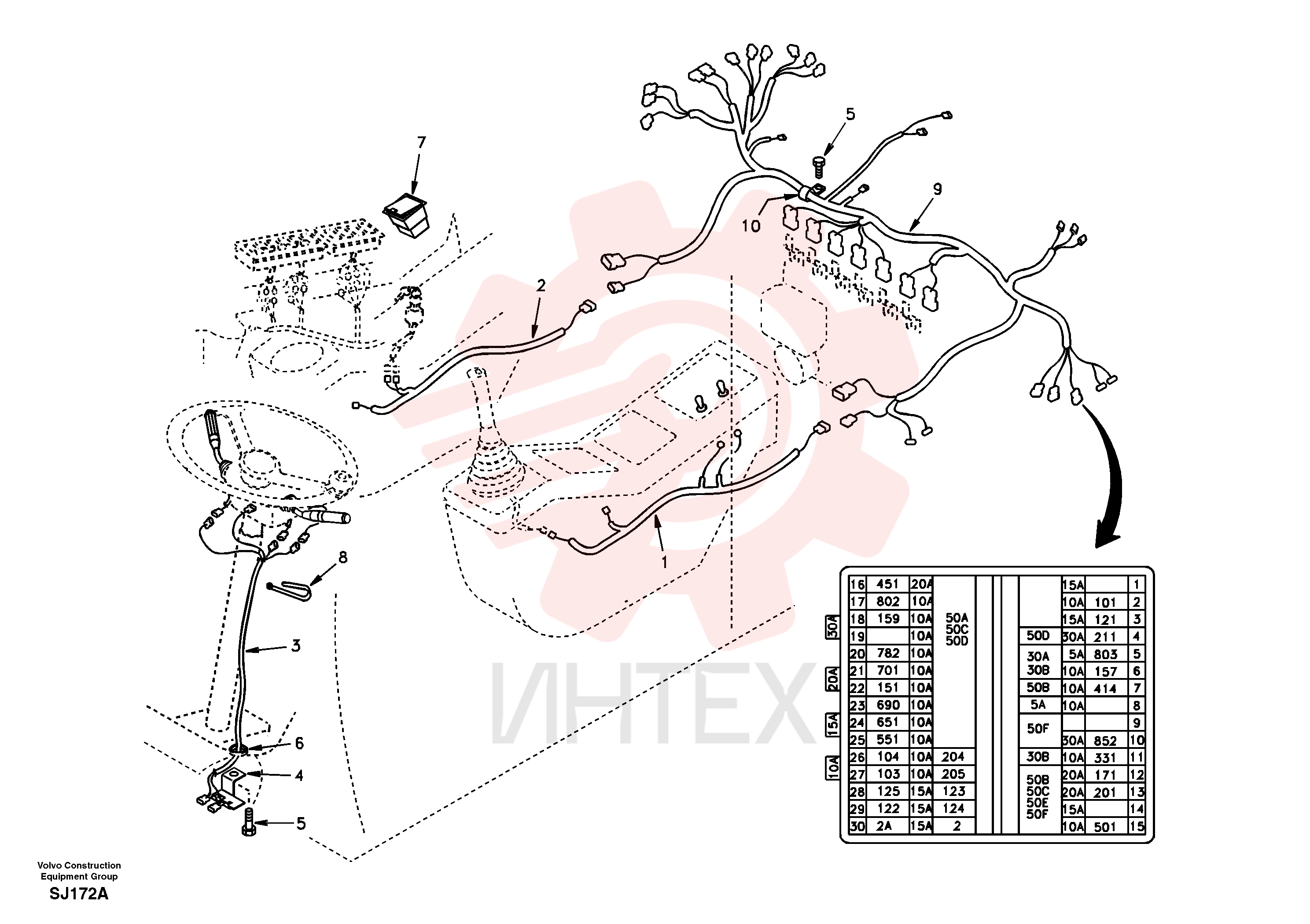 Wire harness VOE 14507390