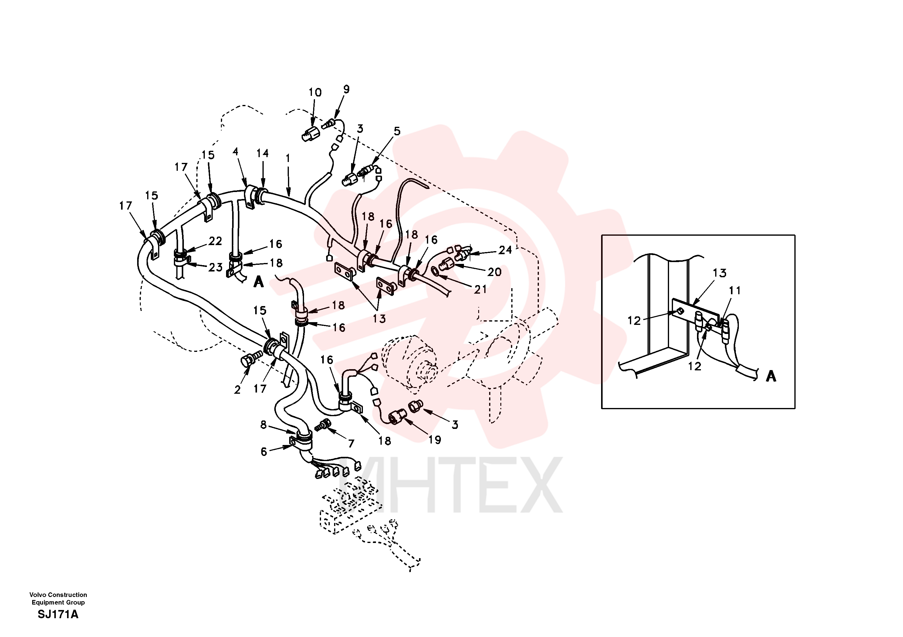 Wire harness VOE 14502646