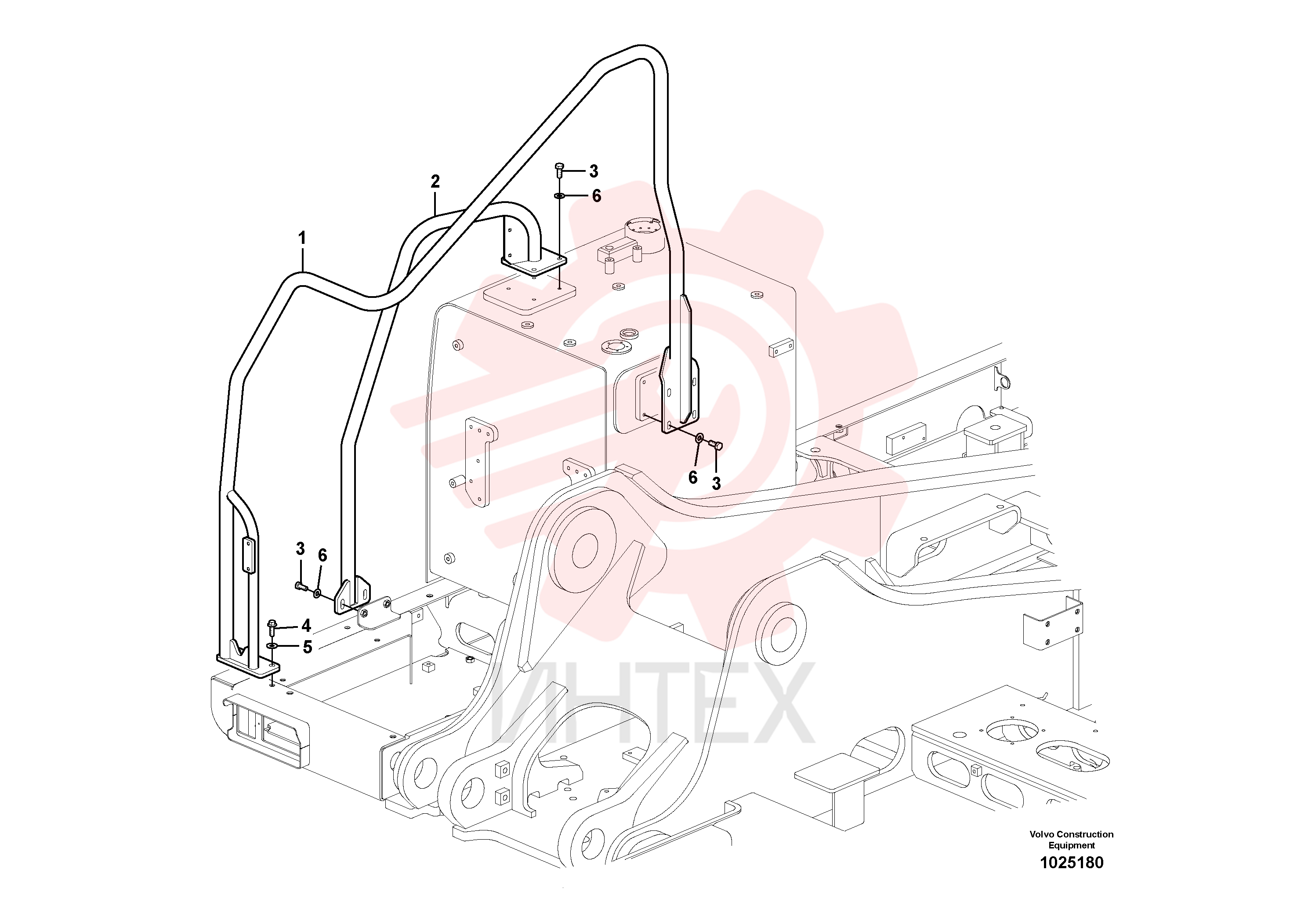 Hand rail VOE 14603968
