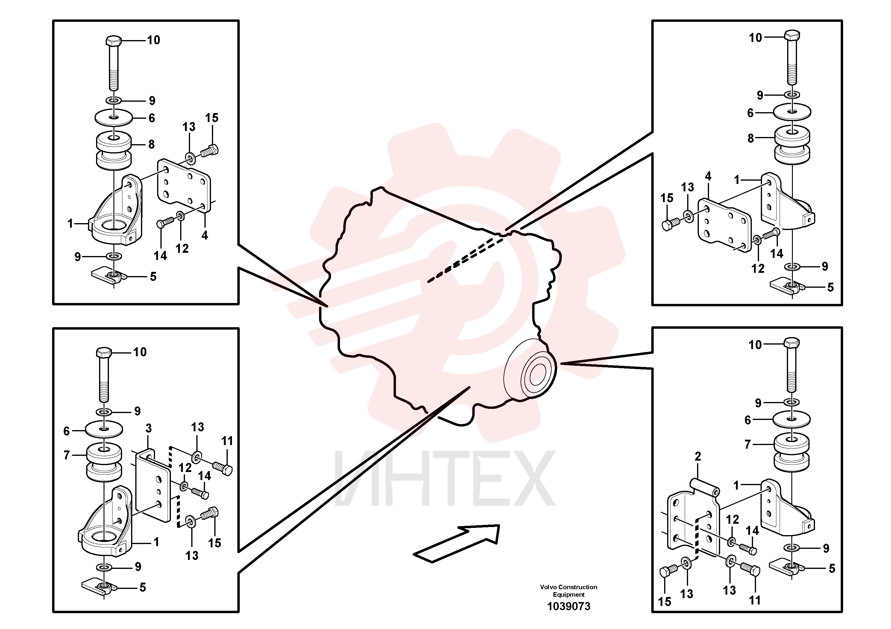 Кронштейн VOE 14572876