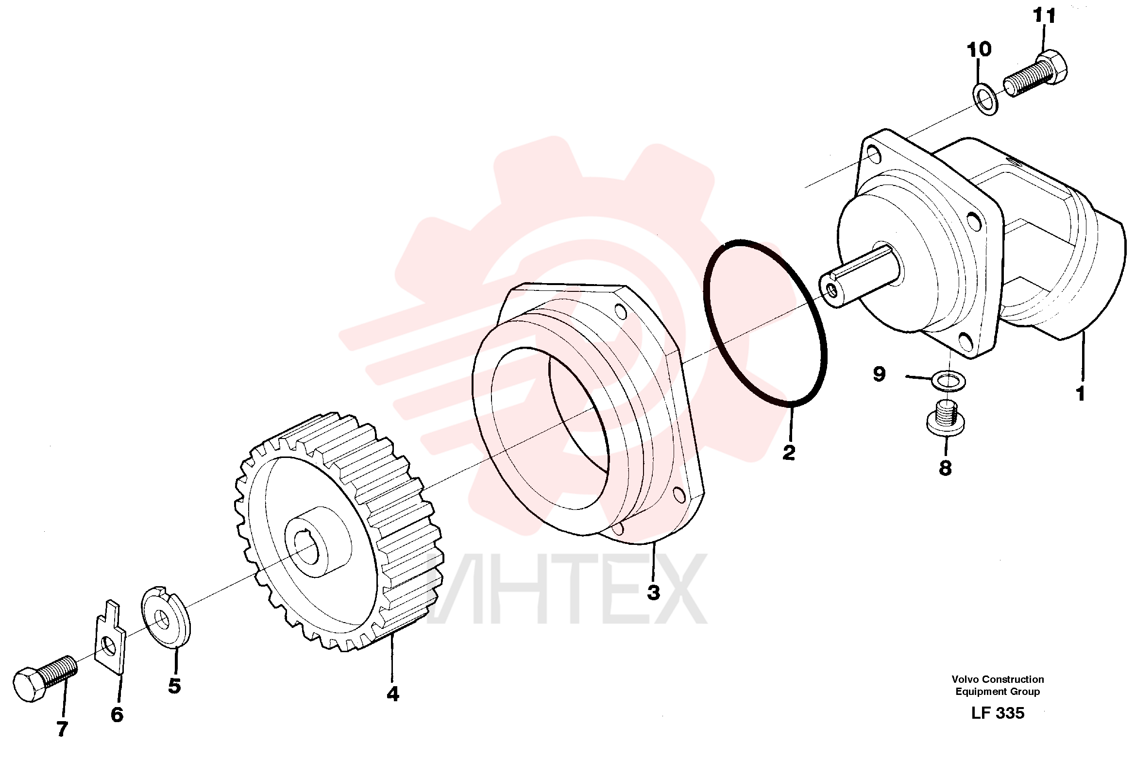 Retaining ring VOE 951090