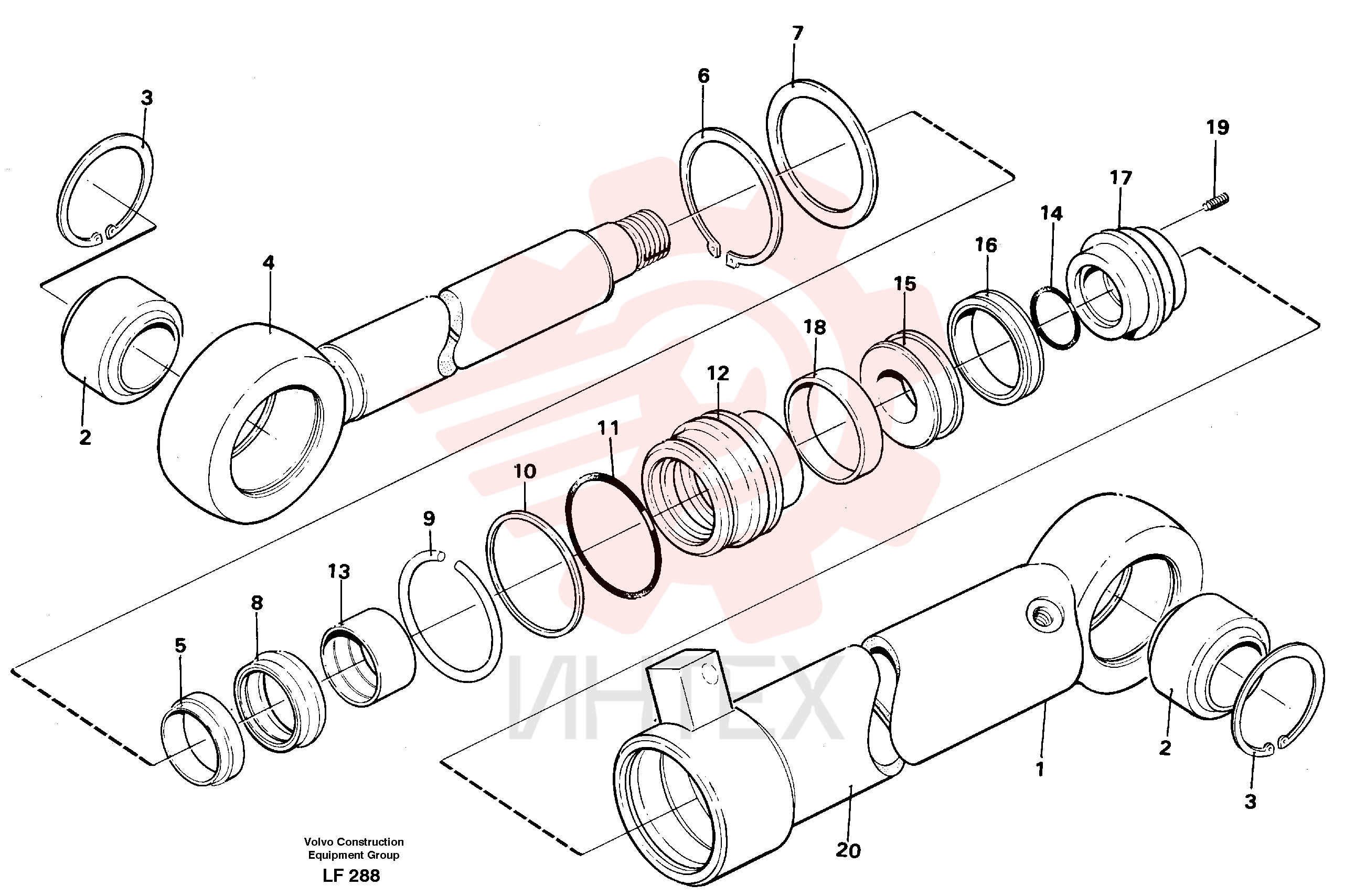Sealing kit VOE 11997227 (3)