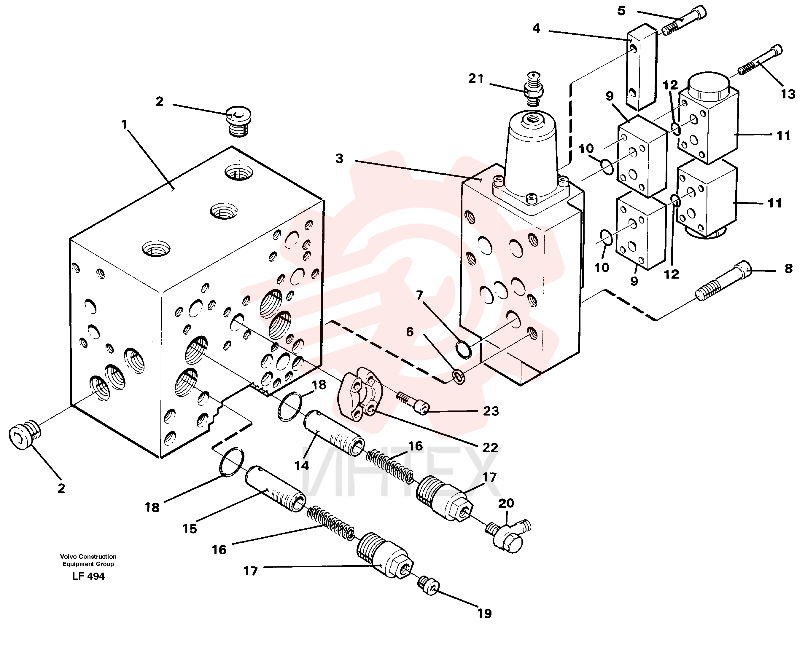 Valve body VOE 14253489 (2)