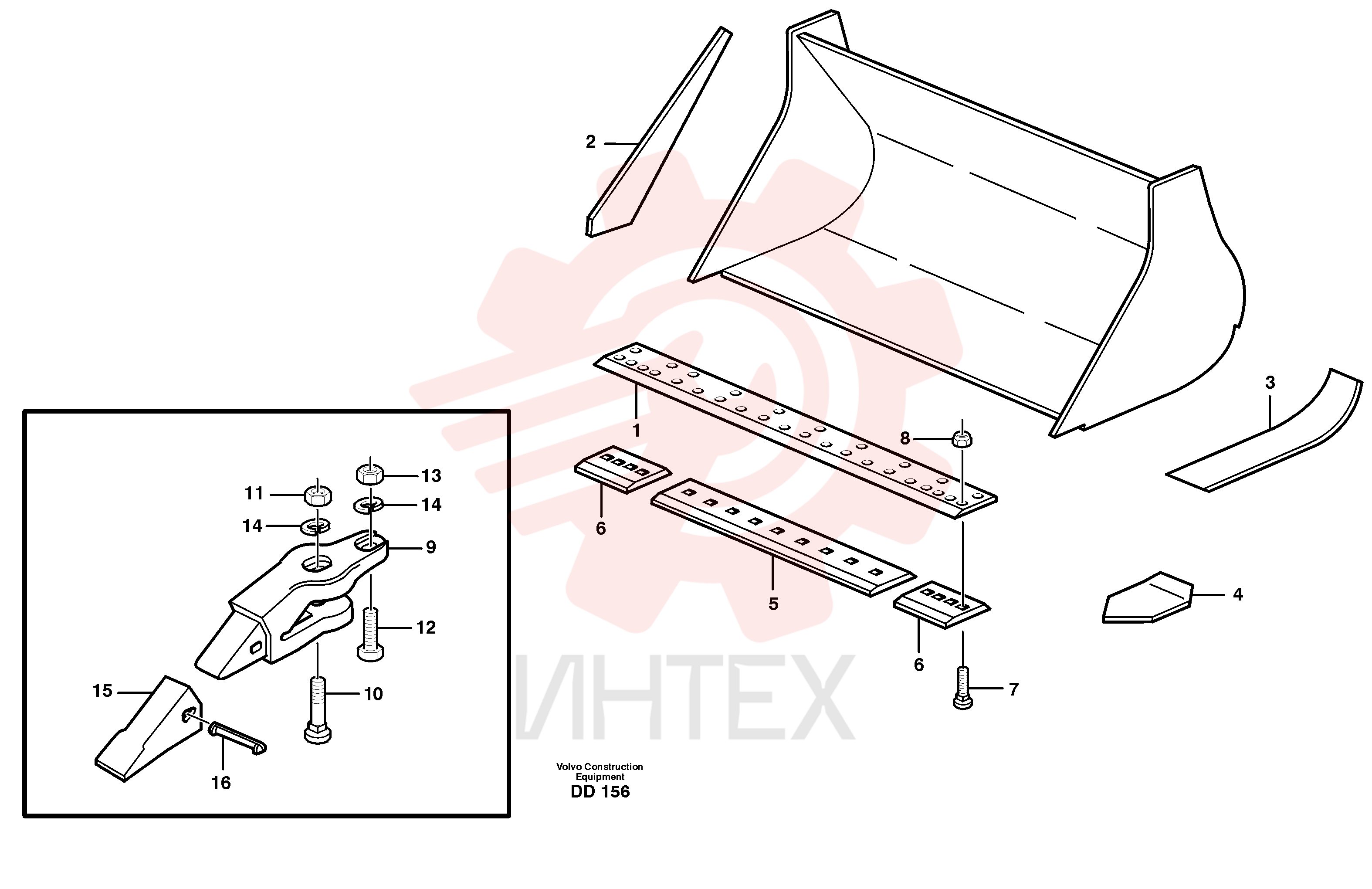 Нож ковша VOE 4859319