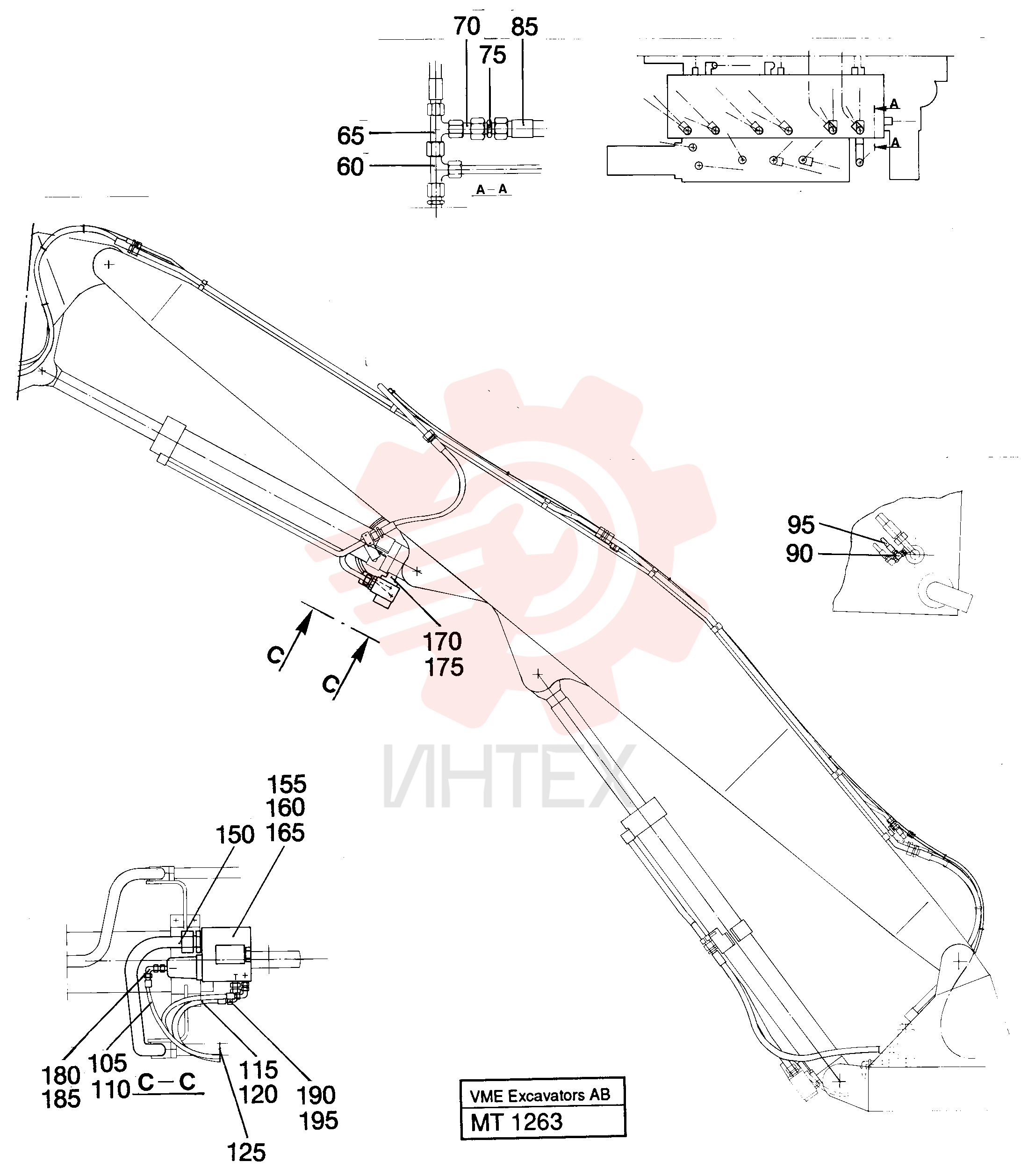 Hydraulic hose VOE 14247387