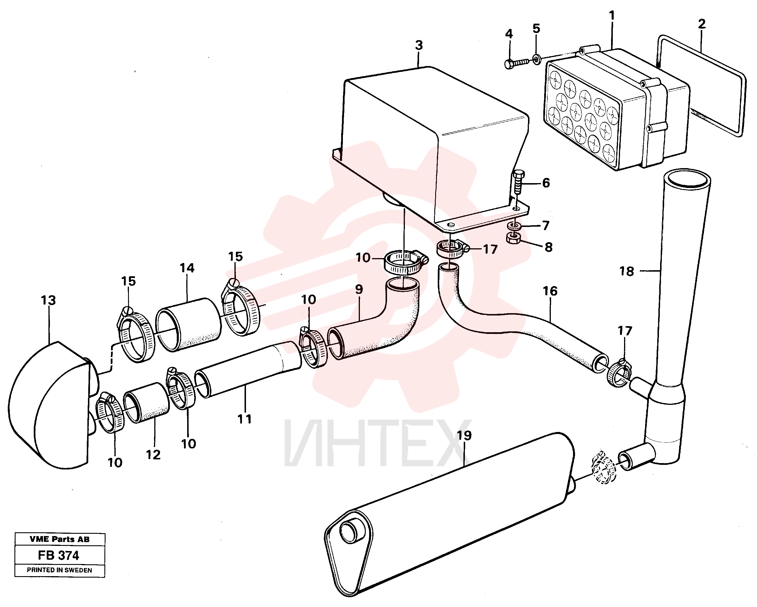 Cyclone housing VOE 1661062