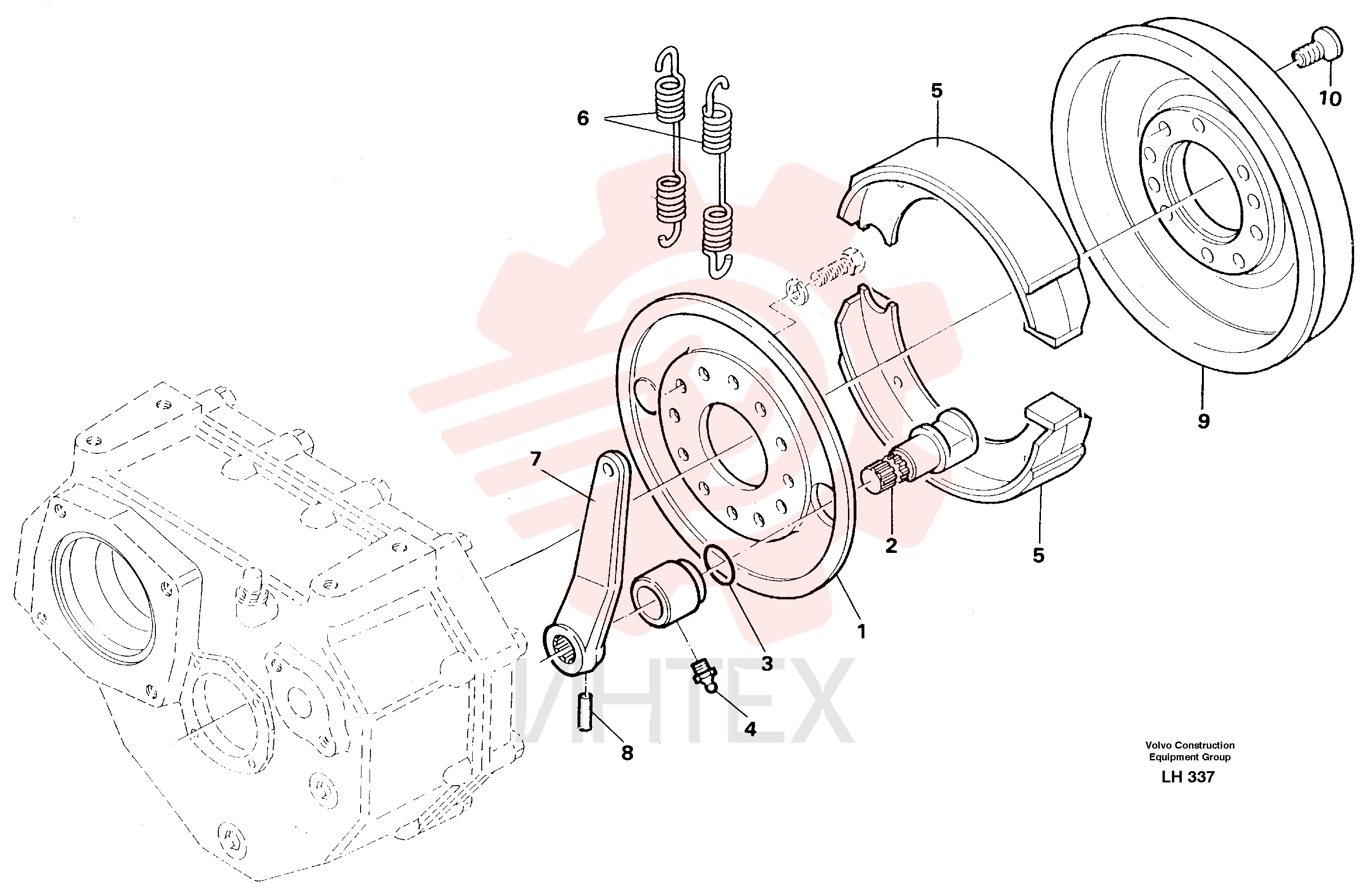 Drum brake VOE 14214686 (2)