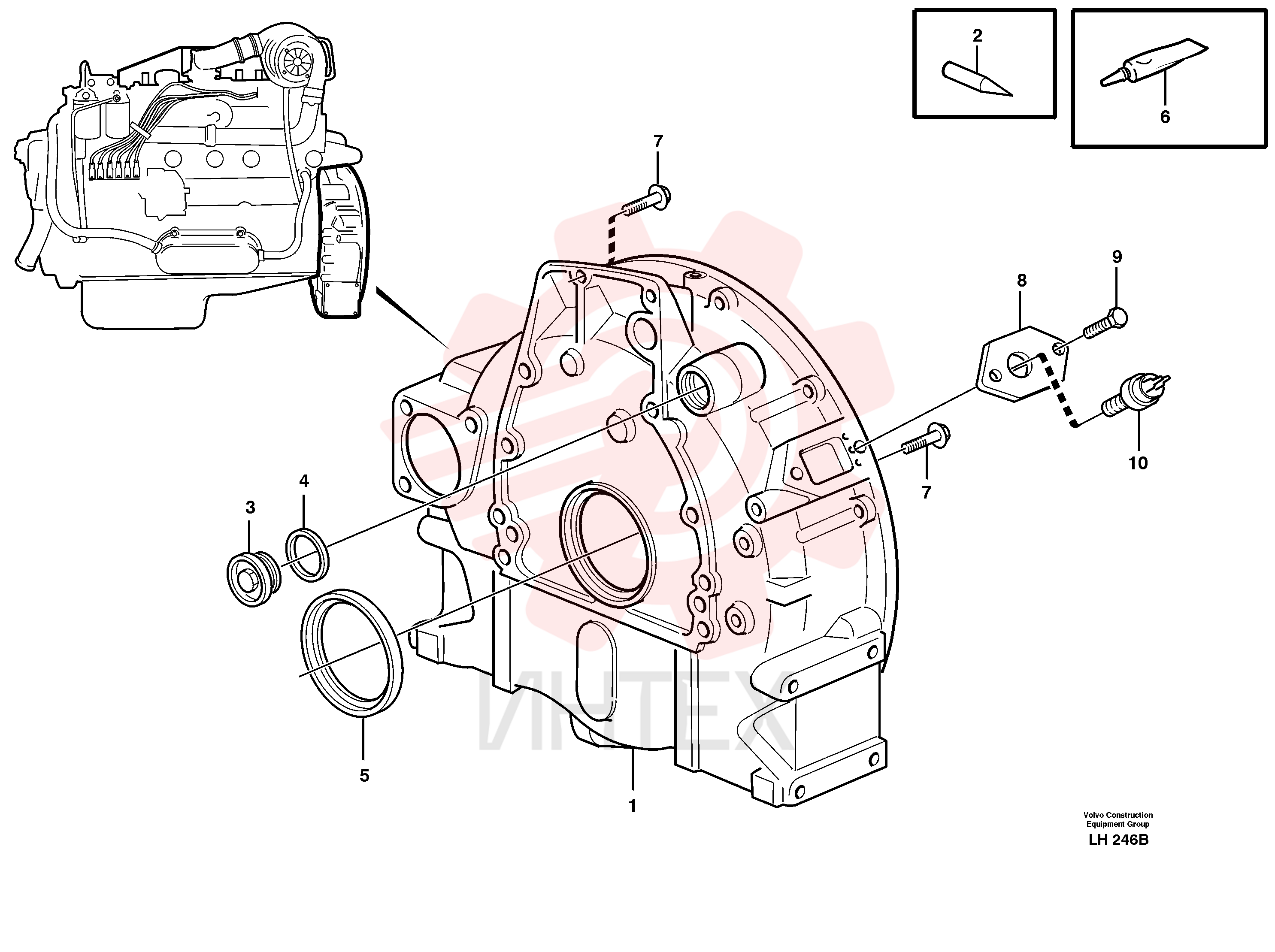 Flange screw VOE 13966363 (2)