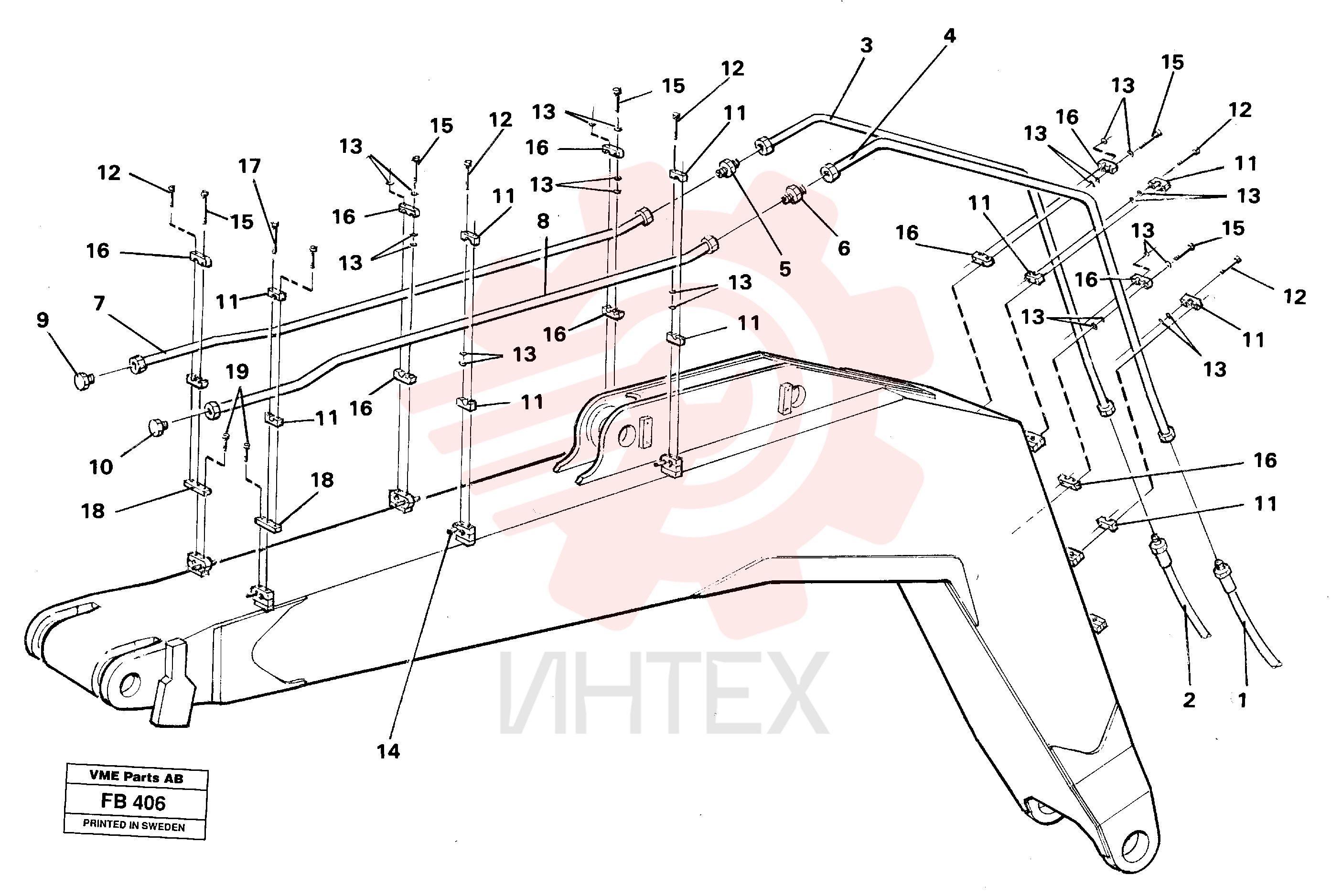 Hydraulic hose VOE 14040276 (1)