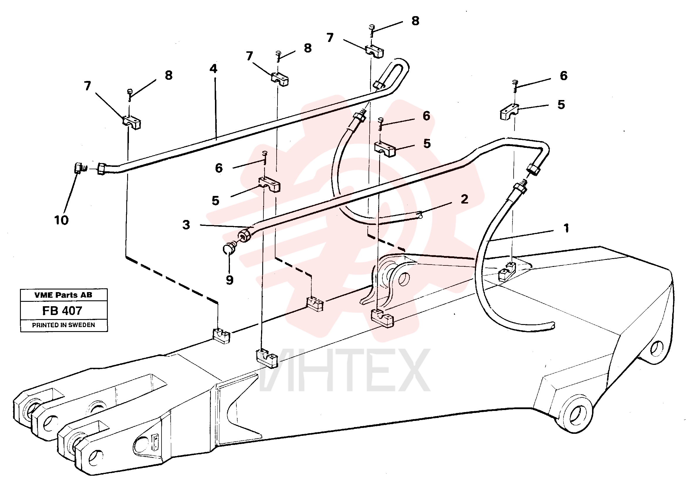 Hydraulic Hose VOE 14044349 (1)