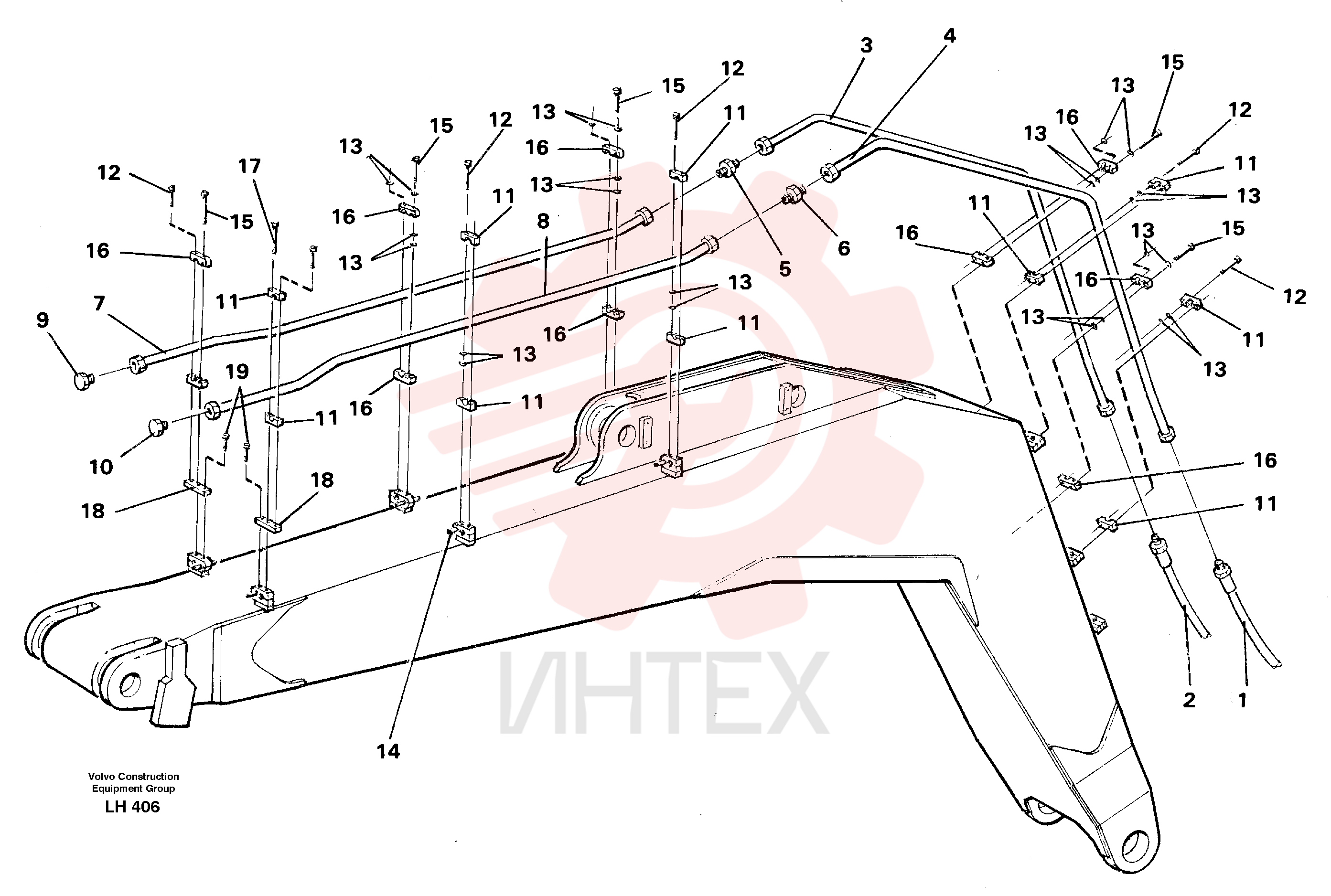 Hydraulic hose VOE 14040276 (2)