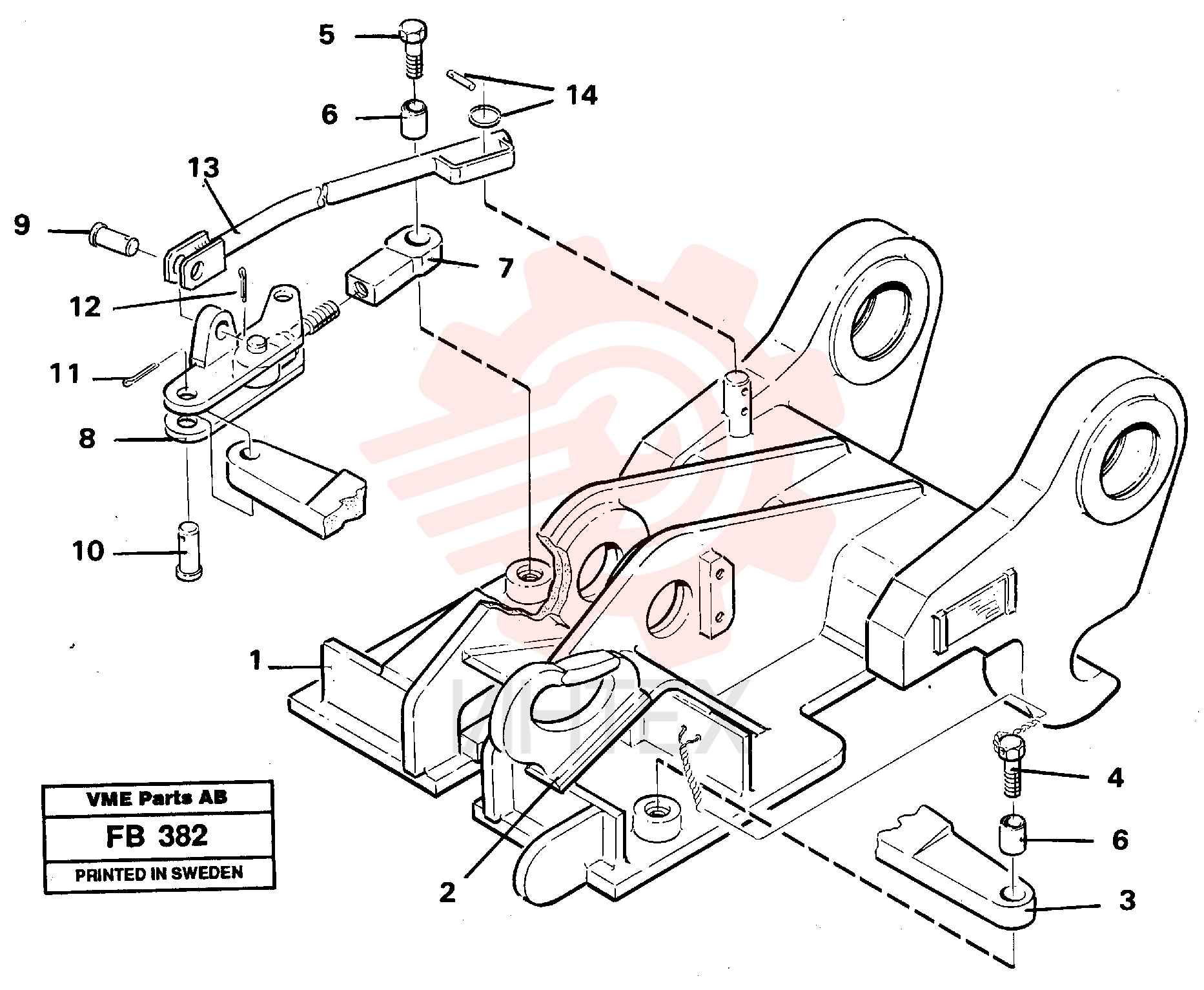 Link bearing VOE 14013647