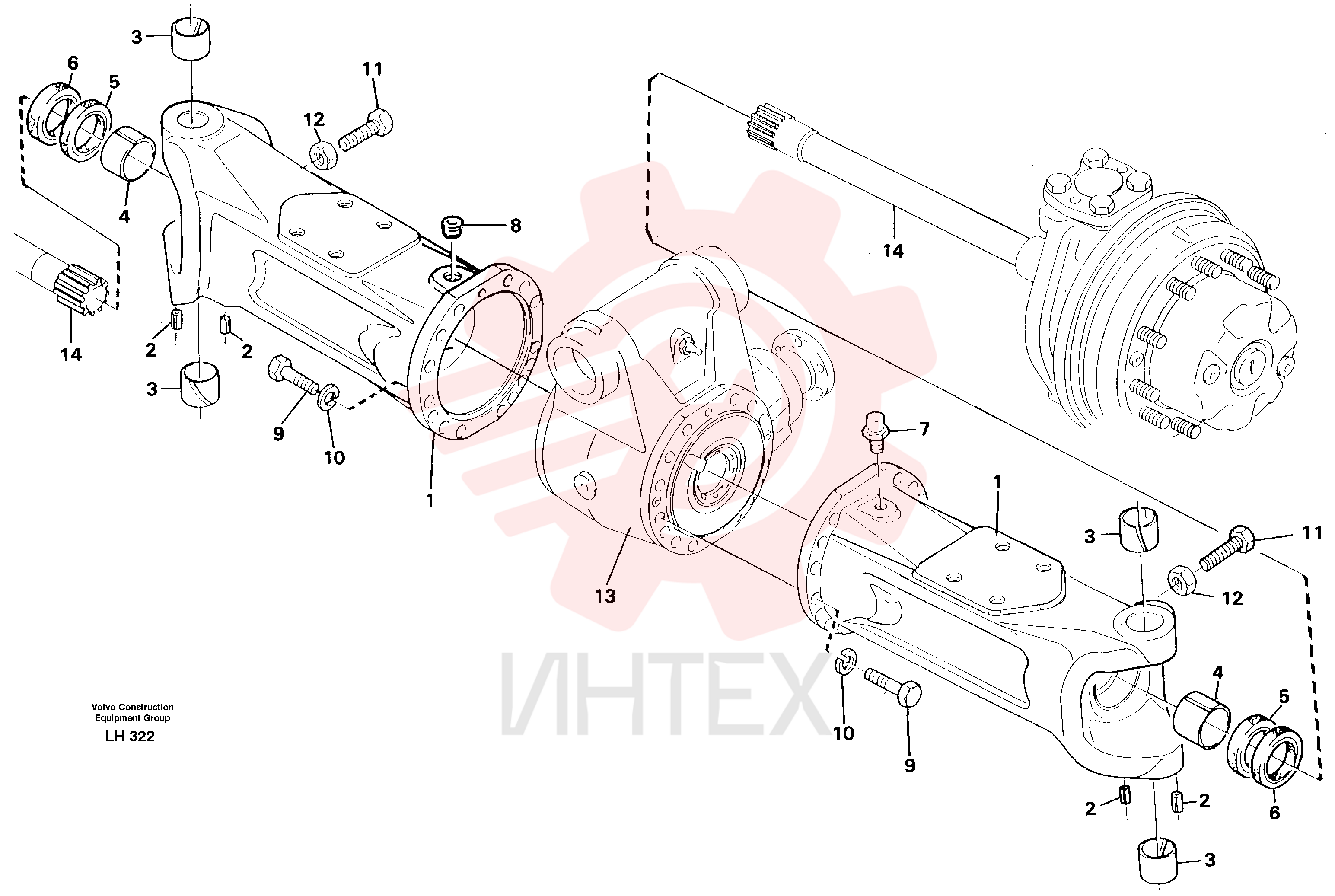 Main Axle Beam VOE 14214349 (2)