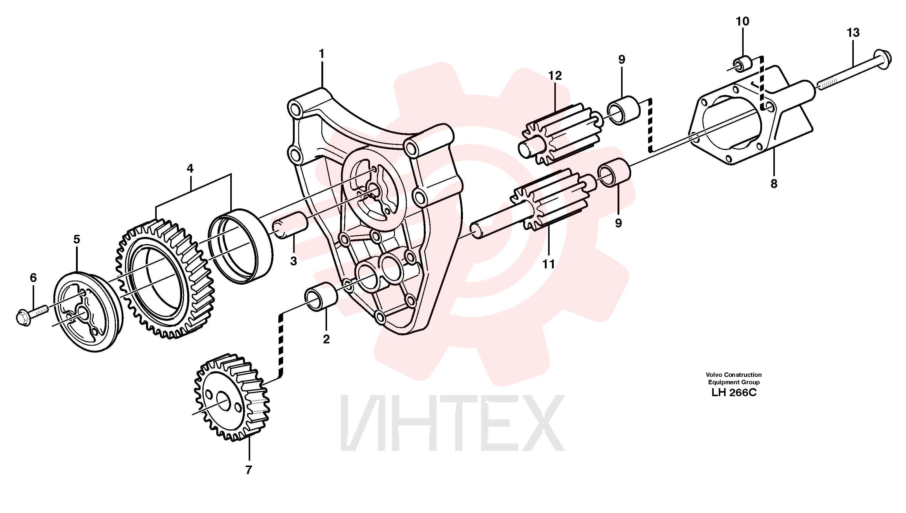 Oil pump housing VOE 471574 (2)