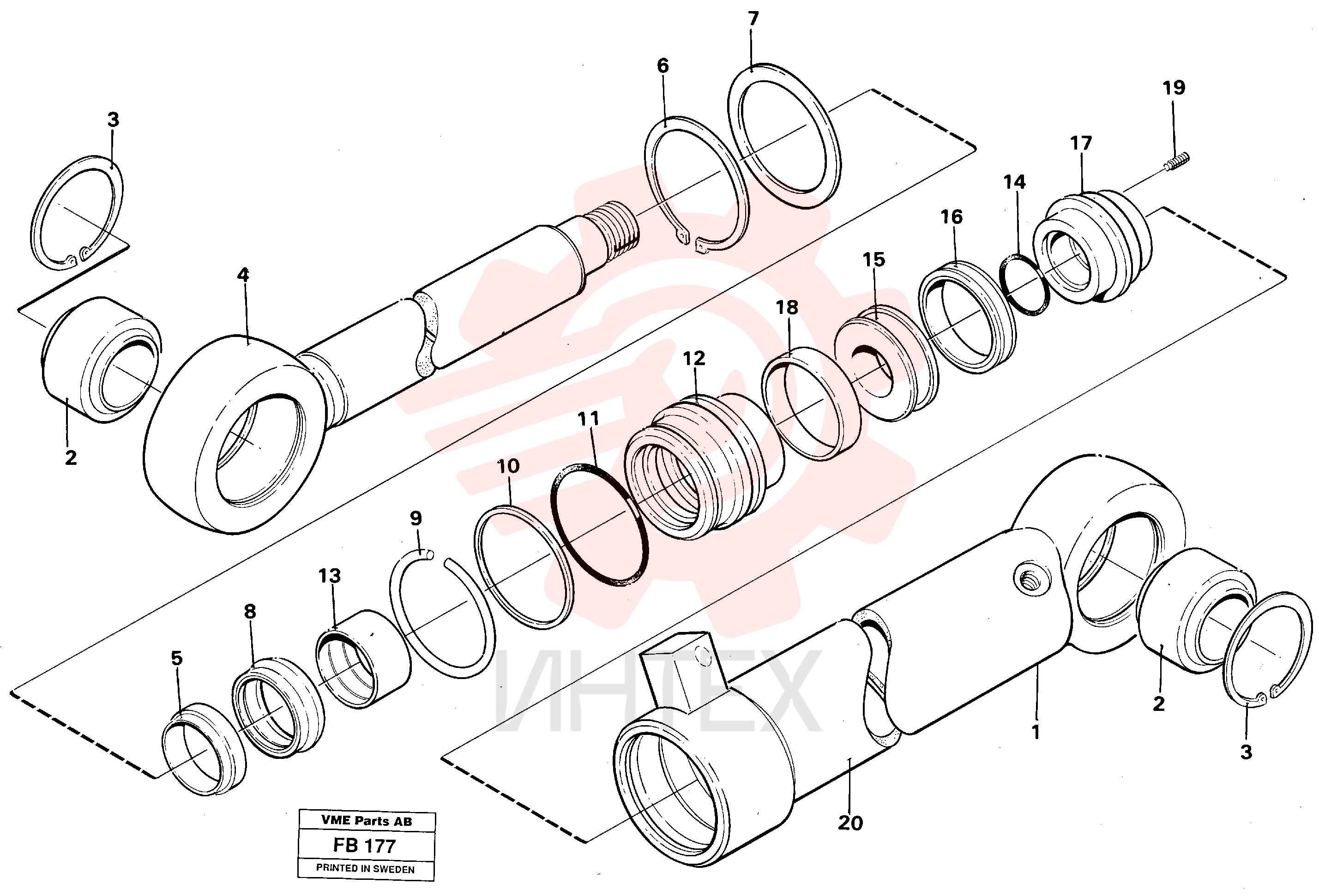 Sealing kit VOE 11997227 (2)