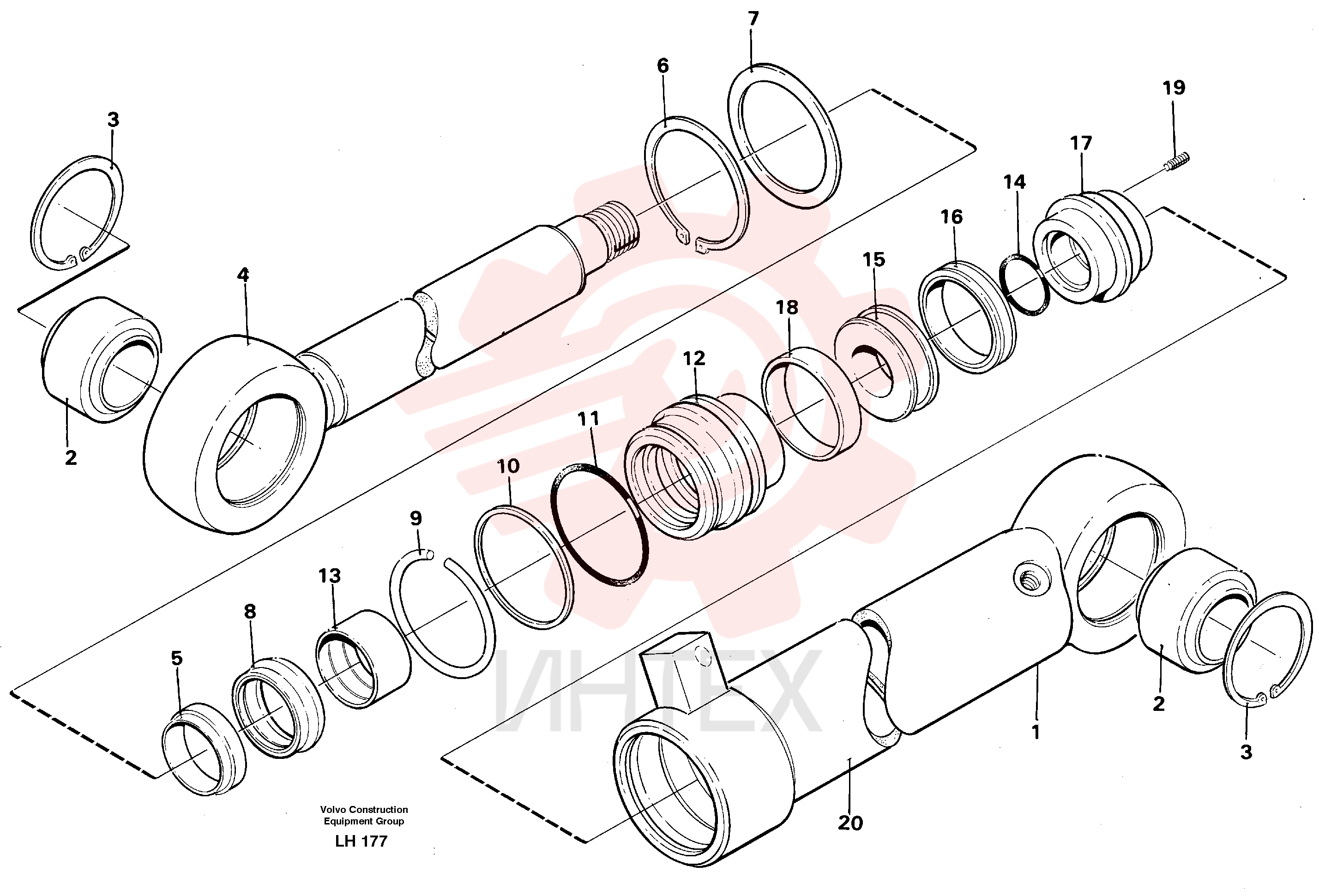 Sealing kit VOE 11997227 (3)