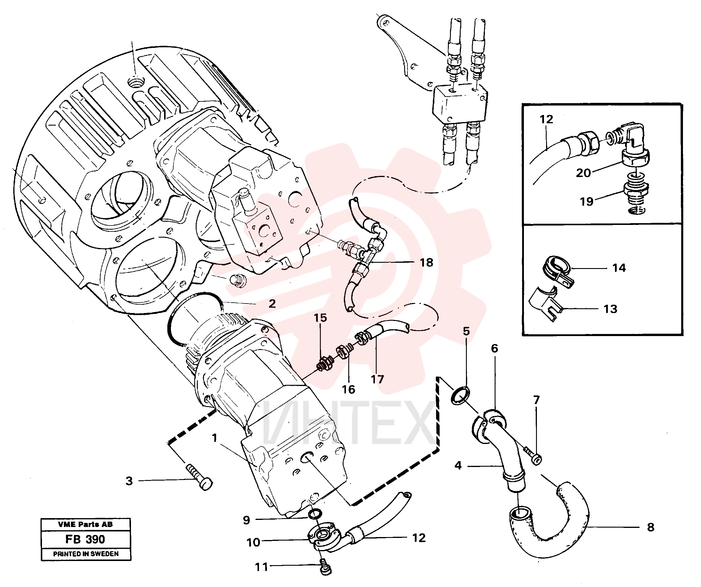 Suction hose VOE 14238150