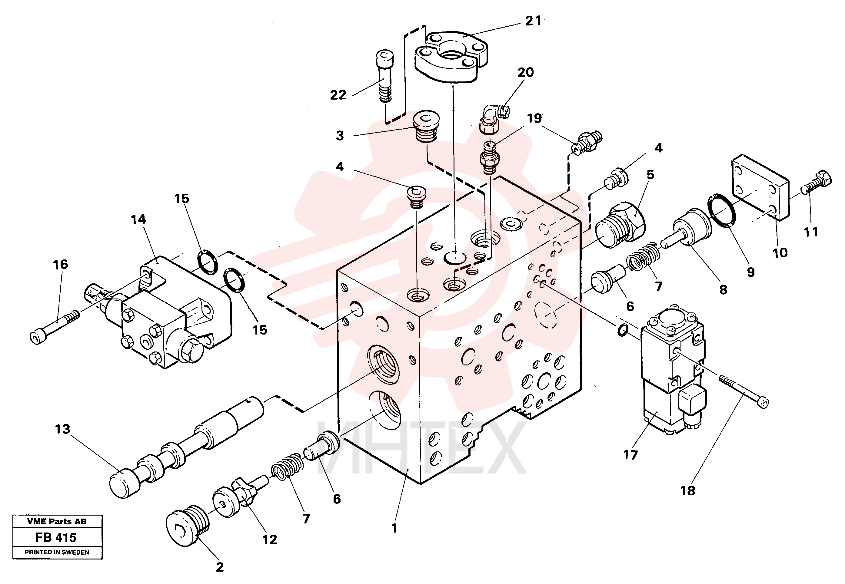 Valve body VOE 14238126 (1)