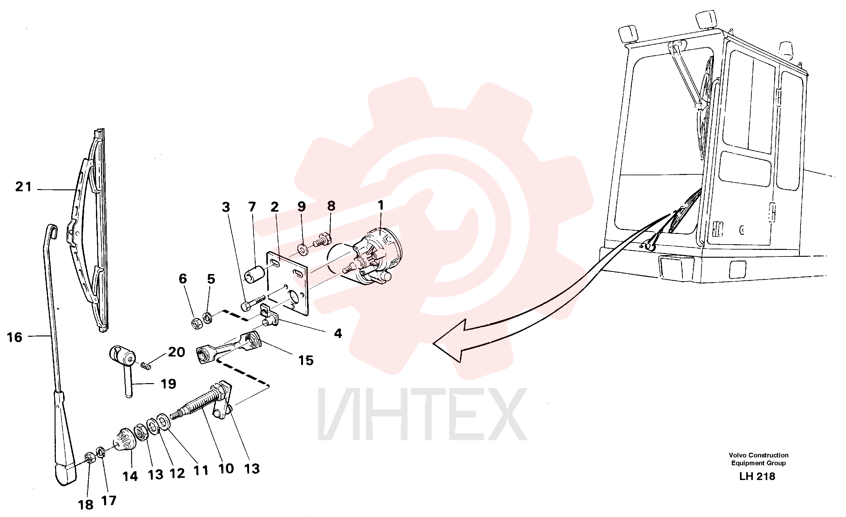 Wiper Motor VOE 4803421 (2)