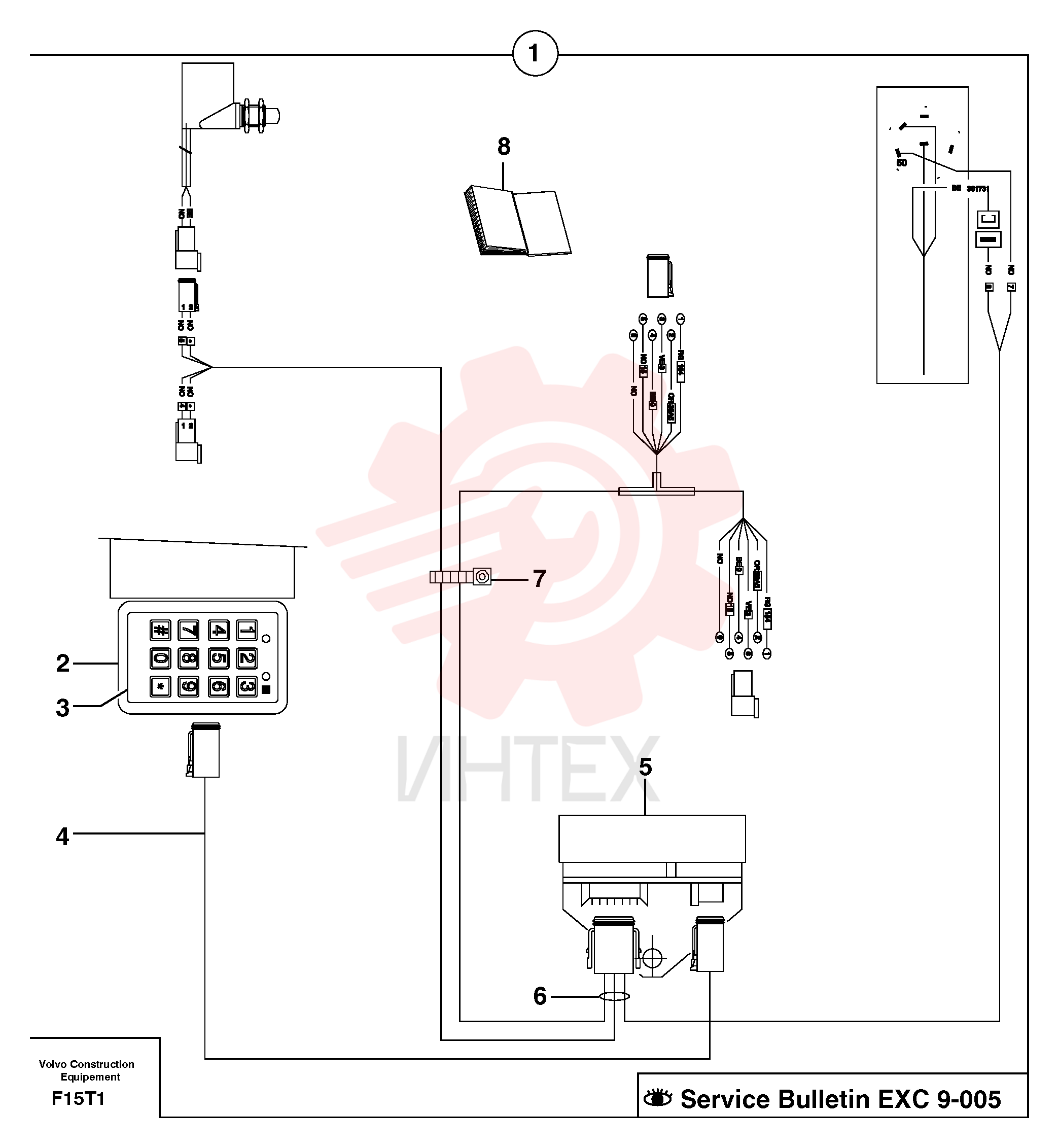 Coded keypad kit
