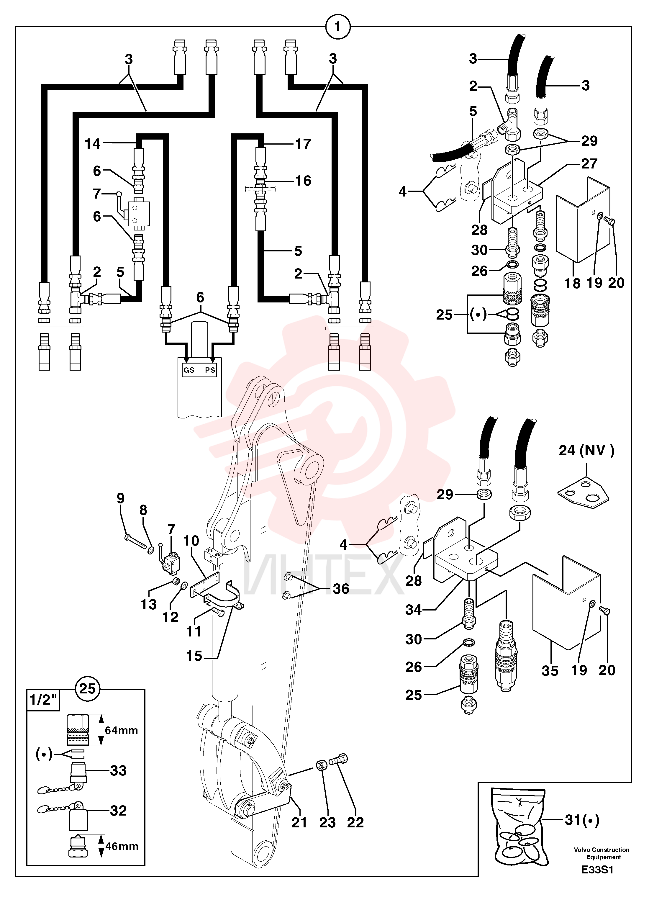 Lp hydraulic system
