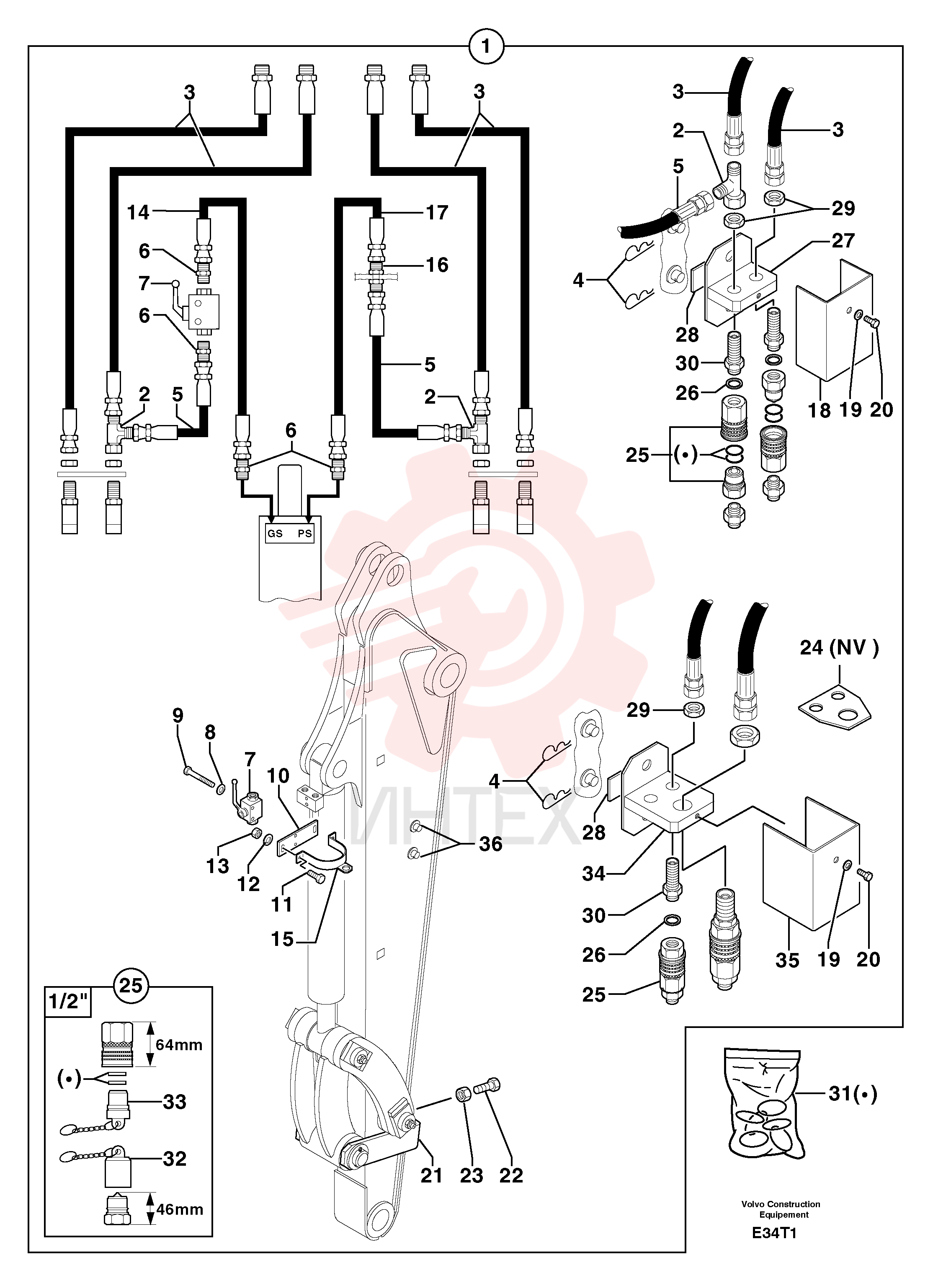 Lp hydraulic system