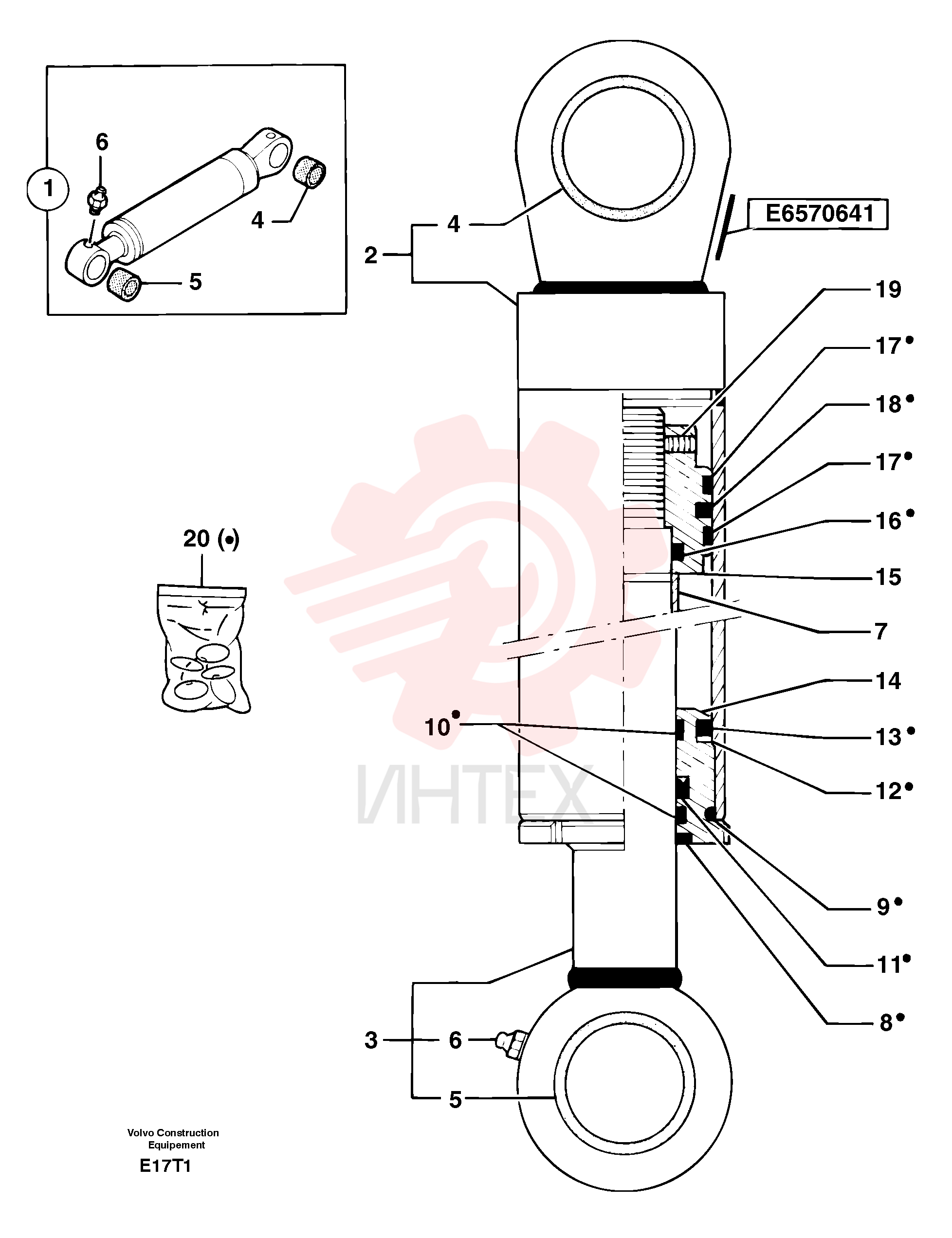 Offset cylinder
