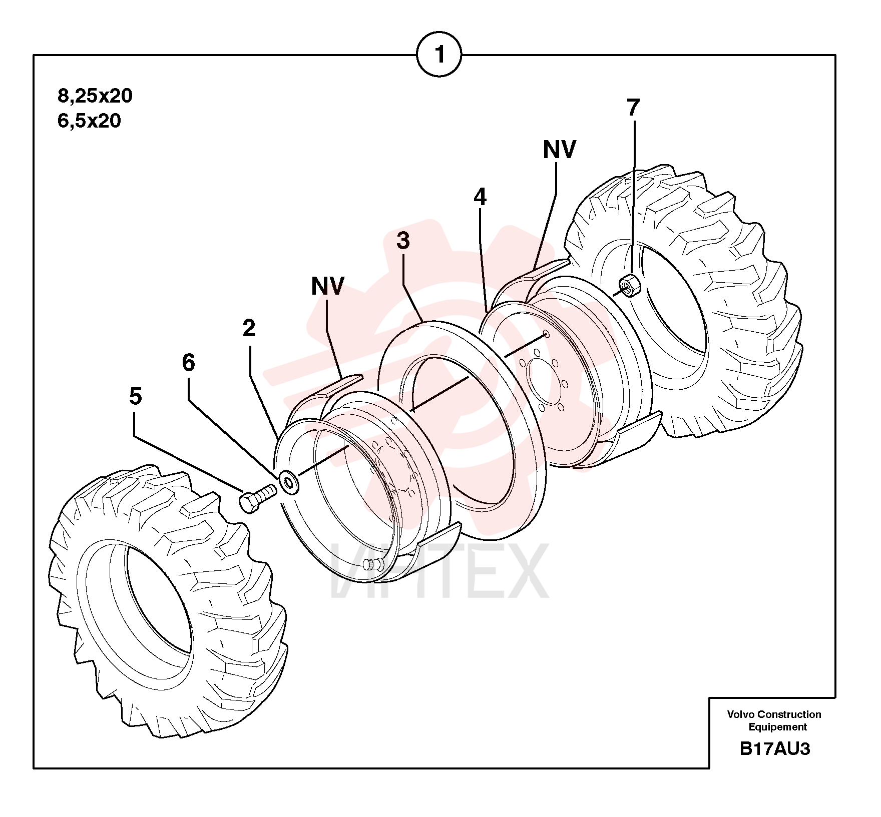 Dual pneumatic tyre