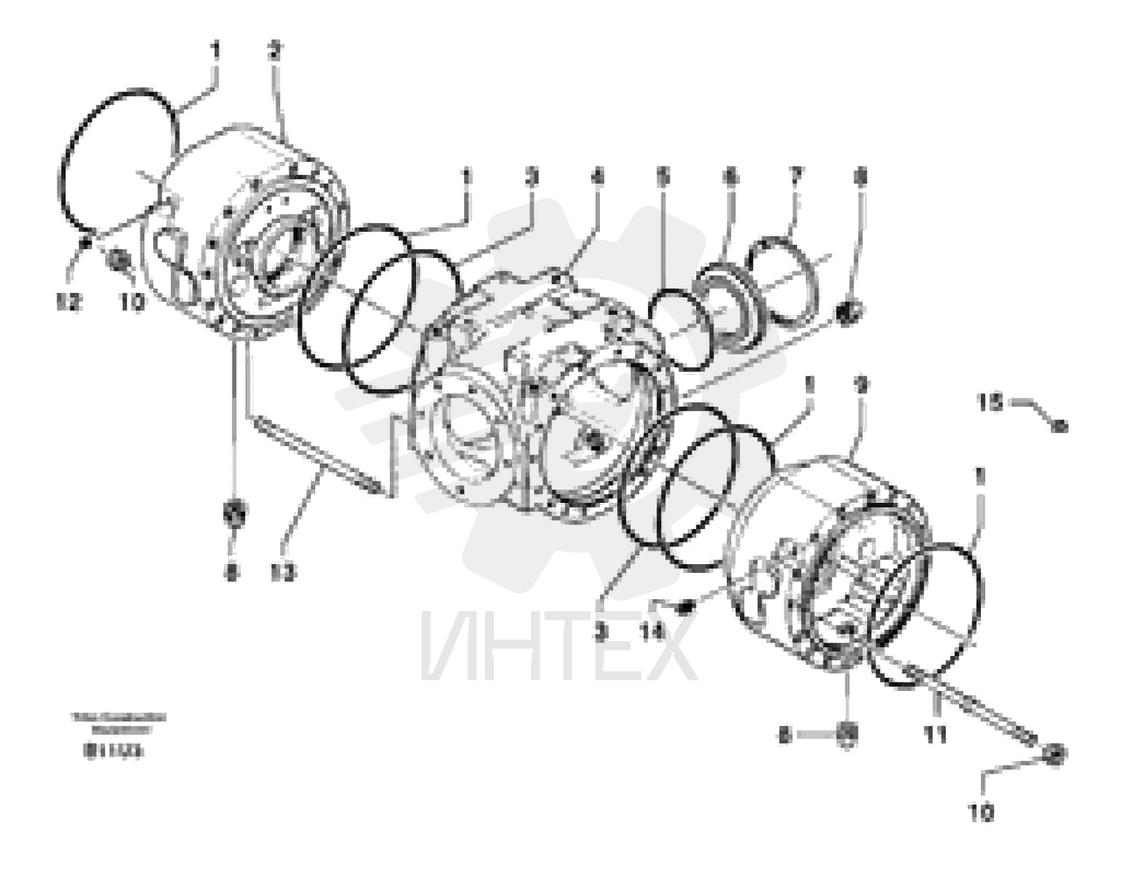 Кольцо уплотнительное (О-кольцо) PJ 7415014 (3)