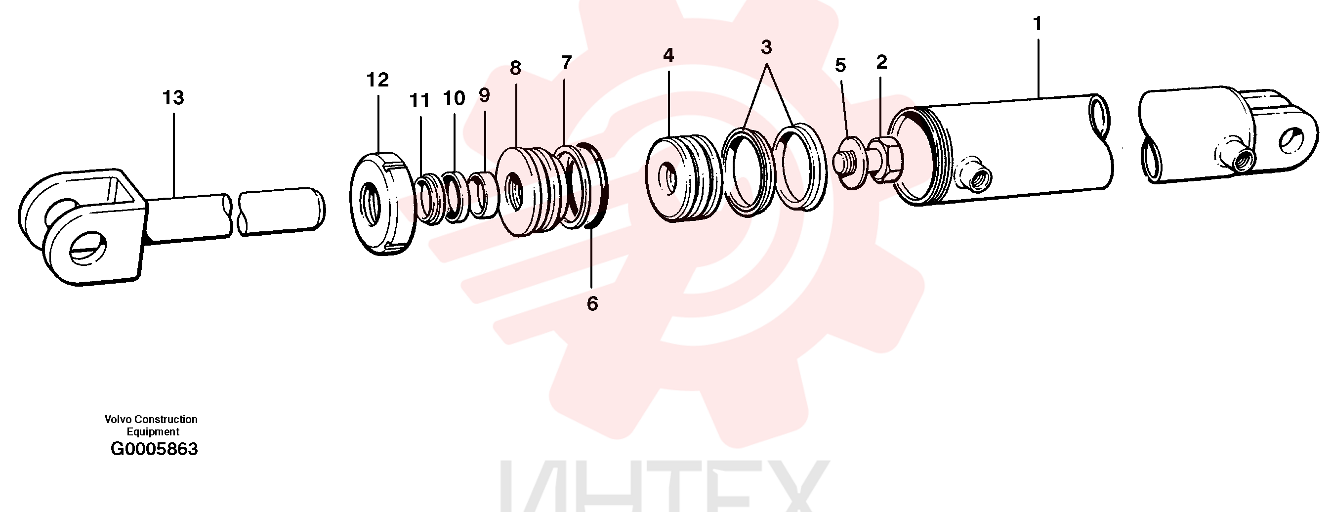 Гидроцилиндр VOE 12724766 (5)