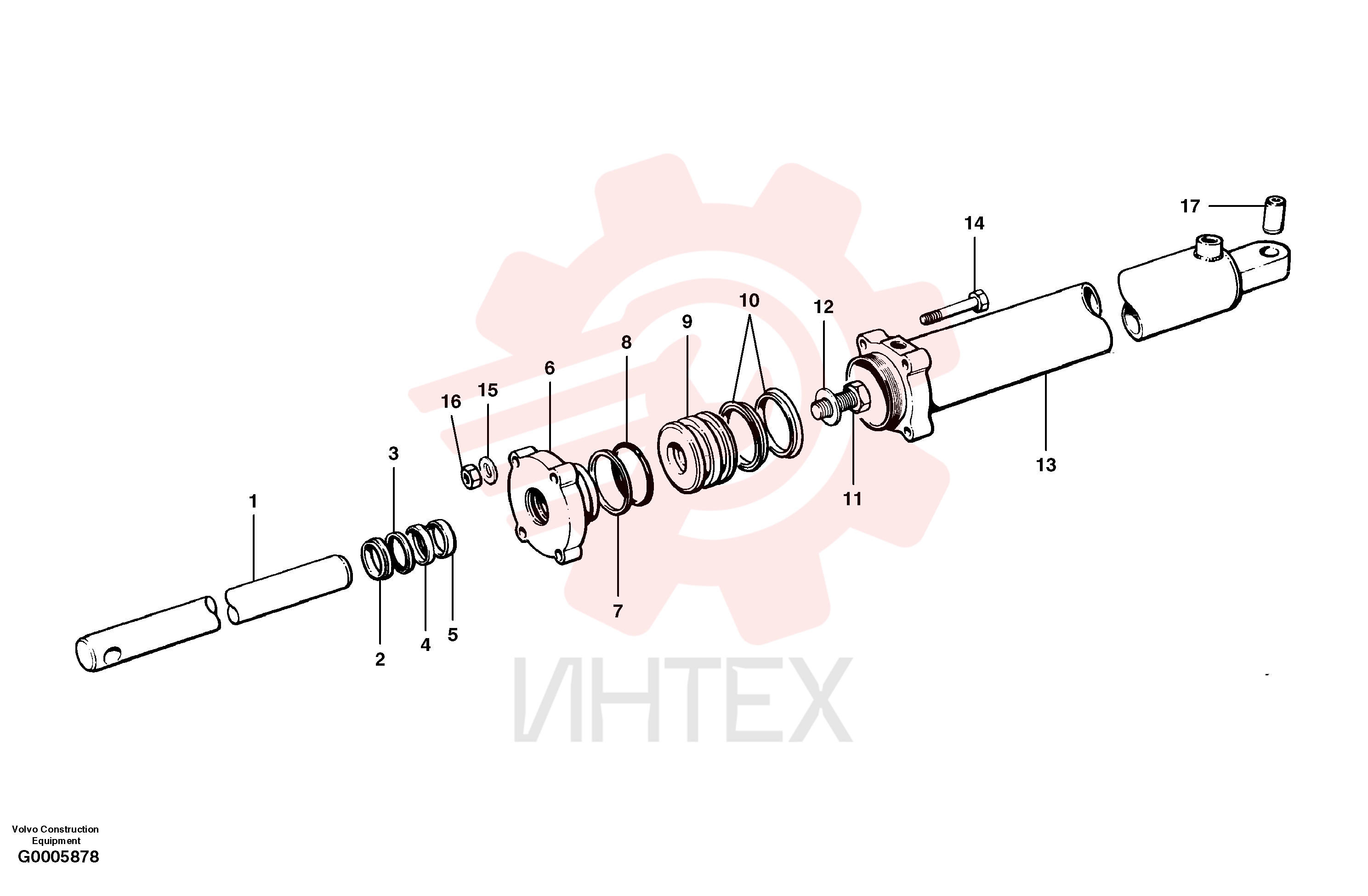 Гидроцилиндр VOE 12724768 (11)