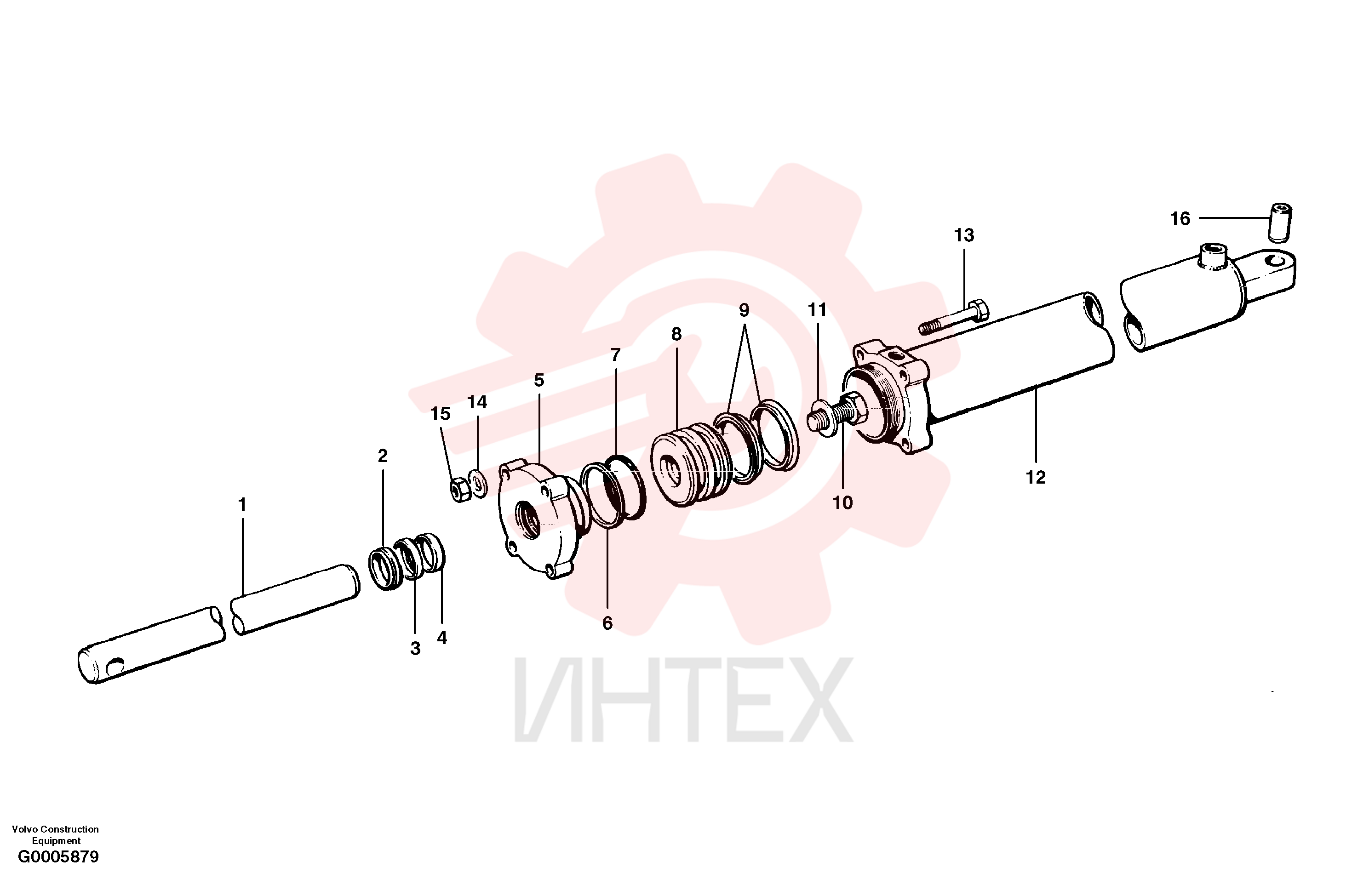 Гидроцилиндр VOE 12724768 (12)