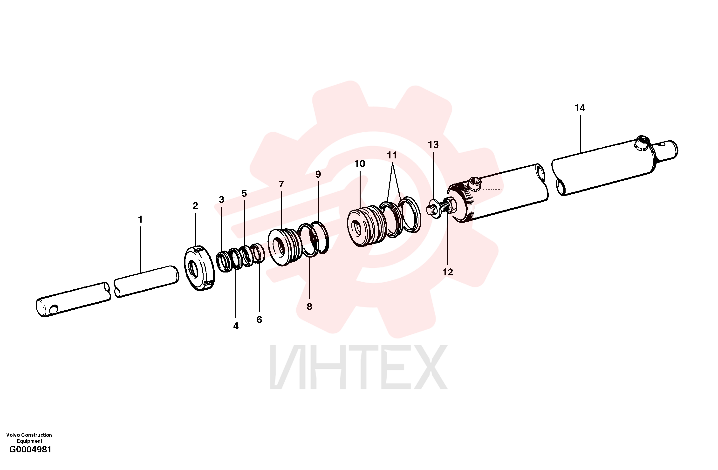 Гидроцилиндр VOE 12724742 (6)