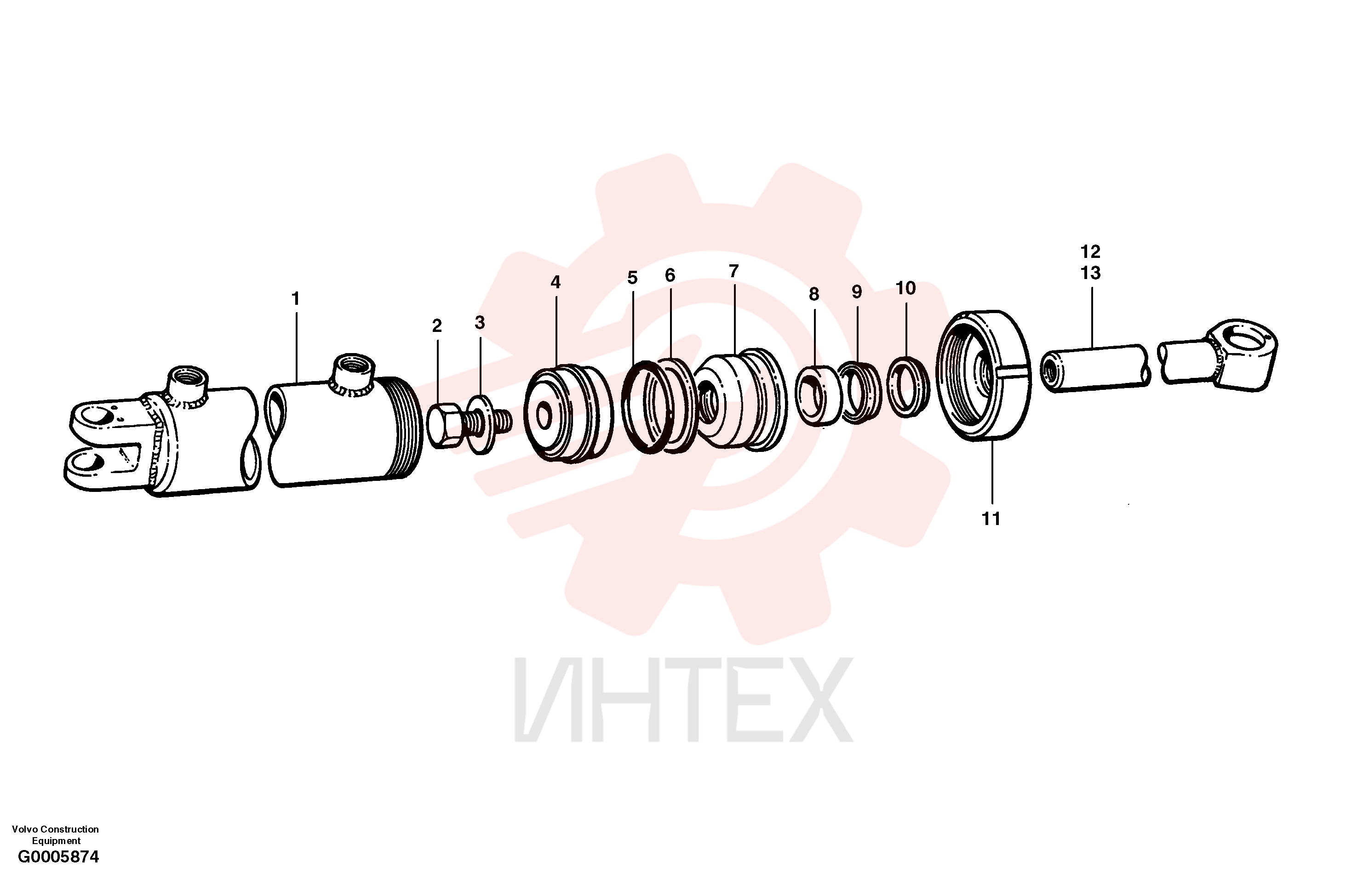 Гидроцилиндр VOE 12724639 (14)