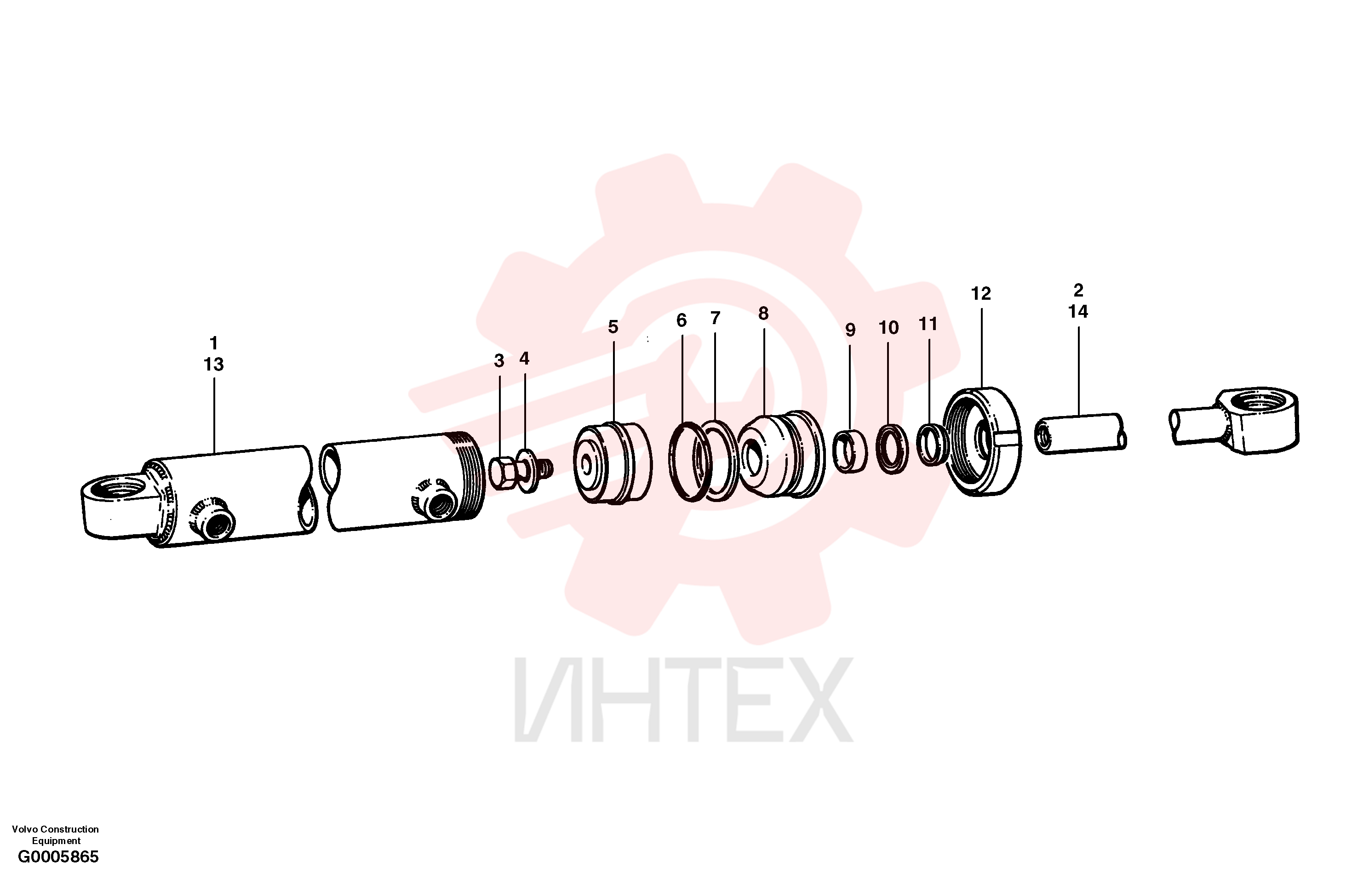 Гидроцилиндр VOE 12724642 (8)