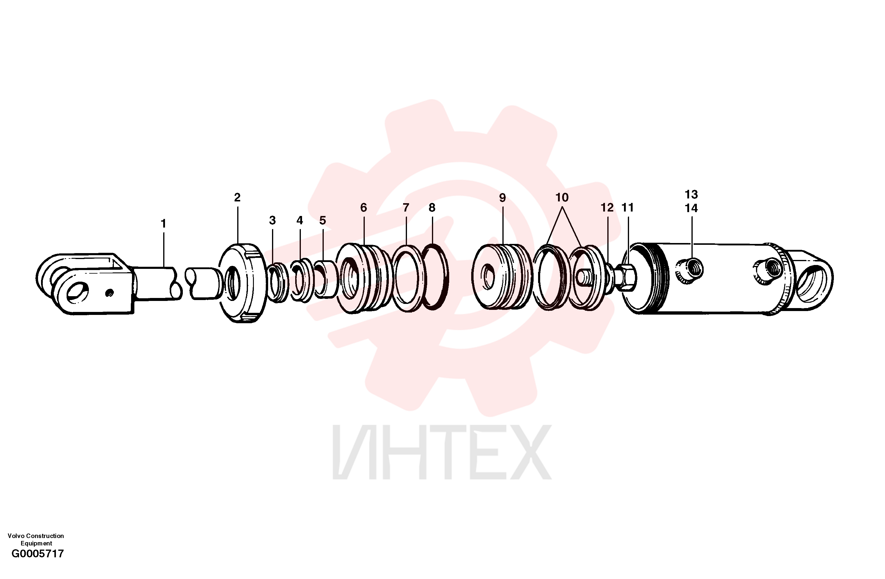 Гидроцилиндр VOE 12724759 (9)