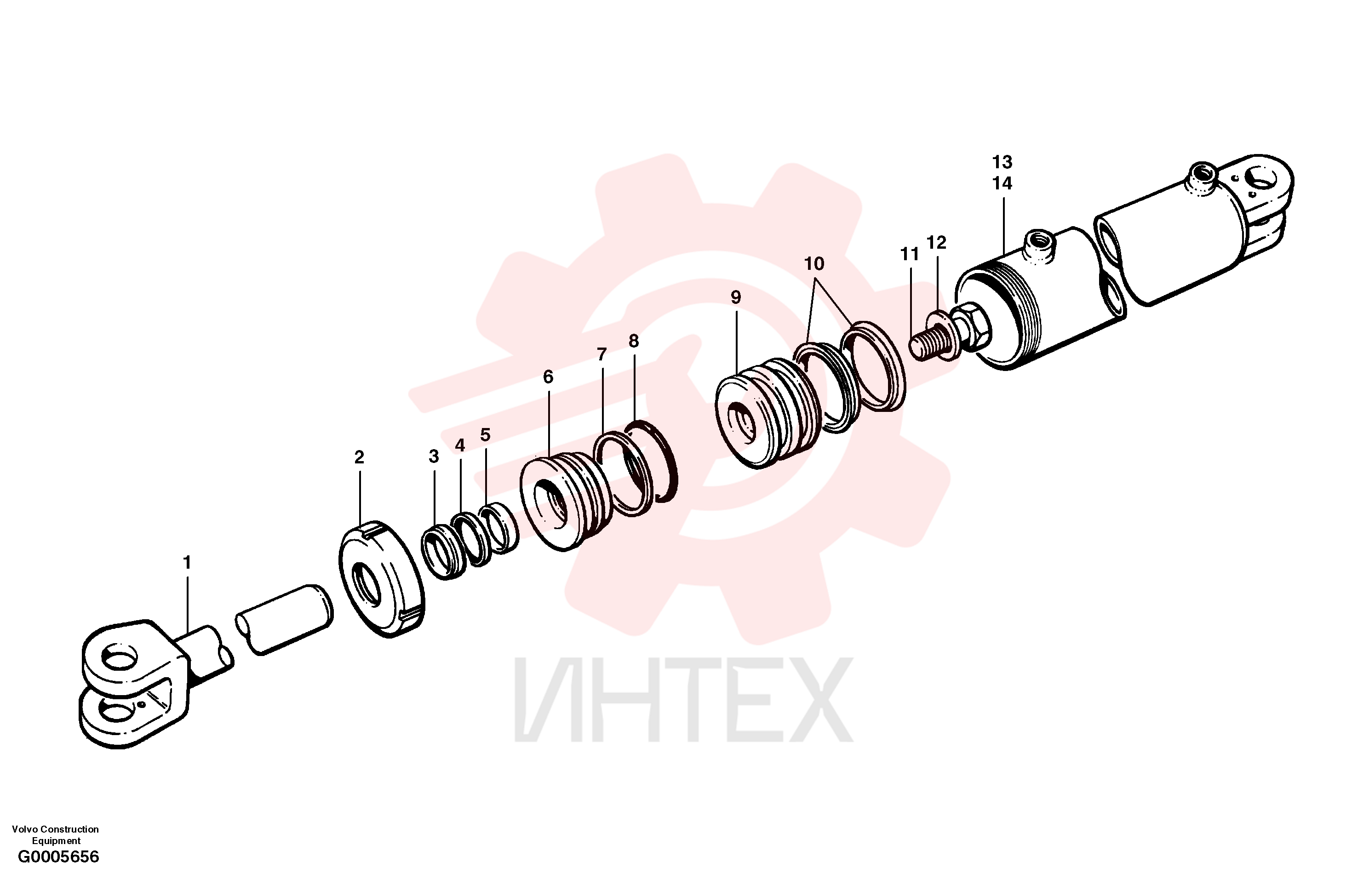 Гидроцилиндр VOE 12724753 (9)