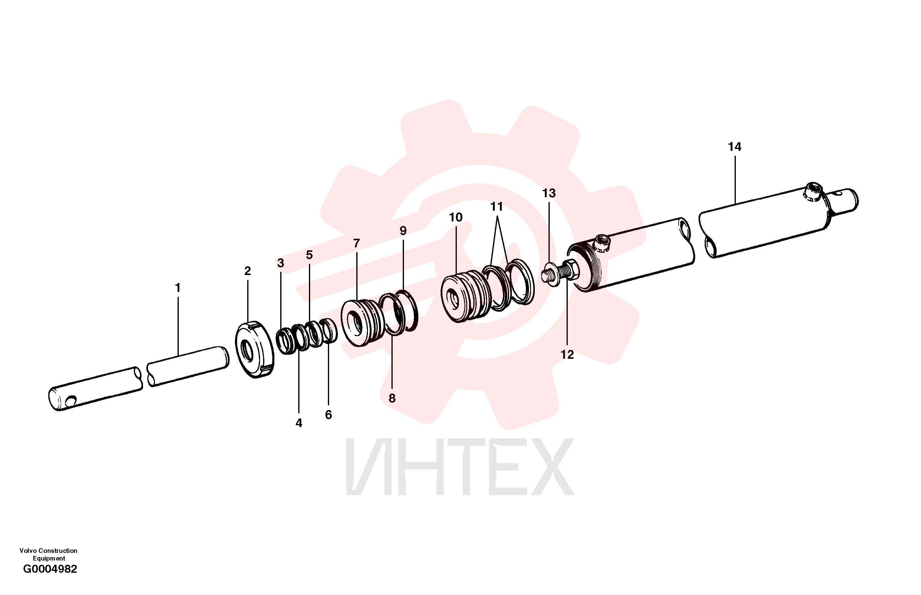 Гидроцилиндр VOE 12724767 (9)