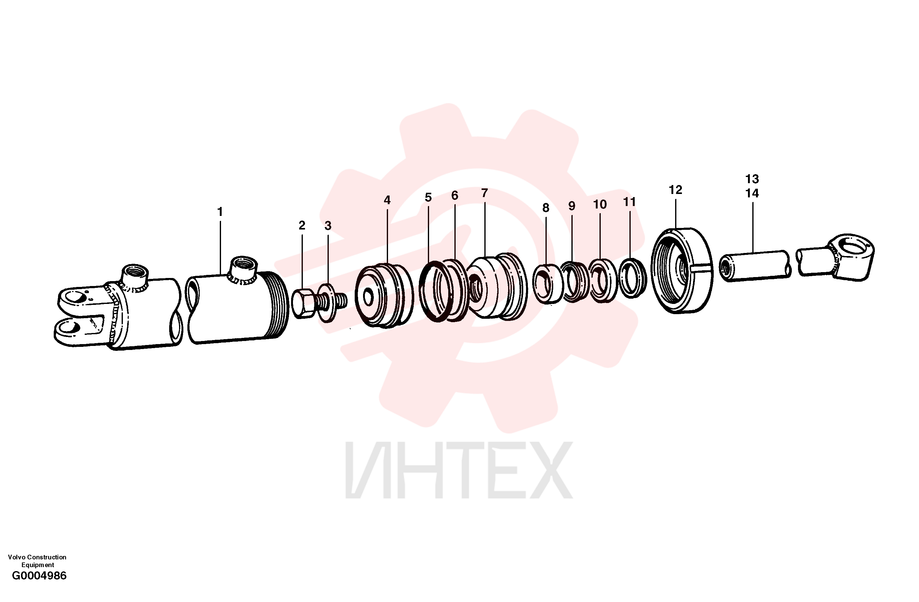 Гидроцилиндр VOE 12724639 (1)