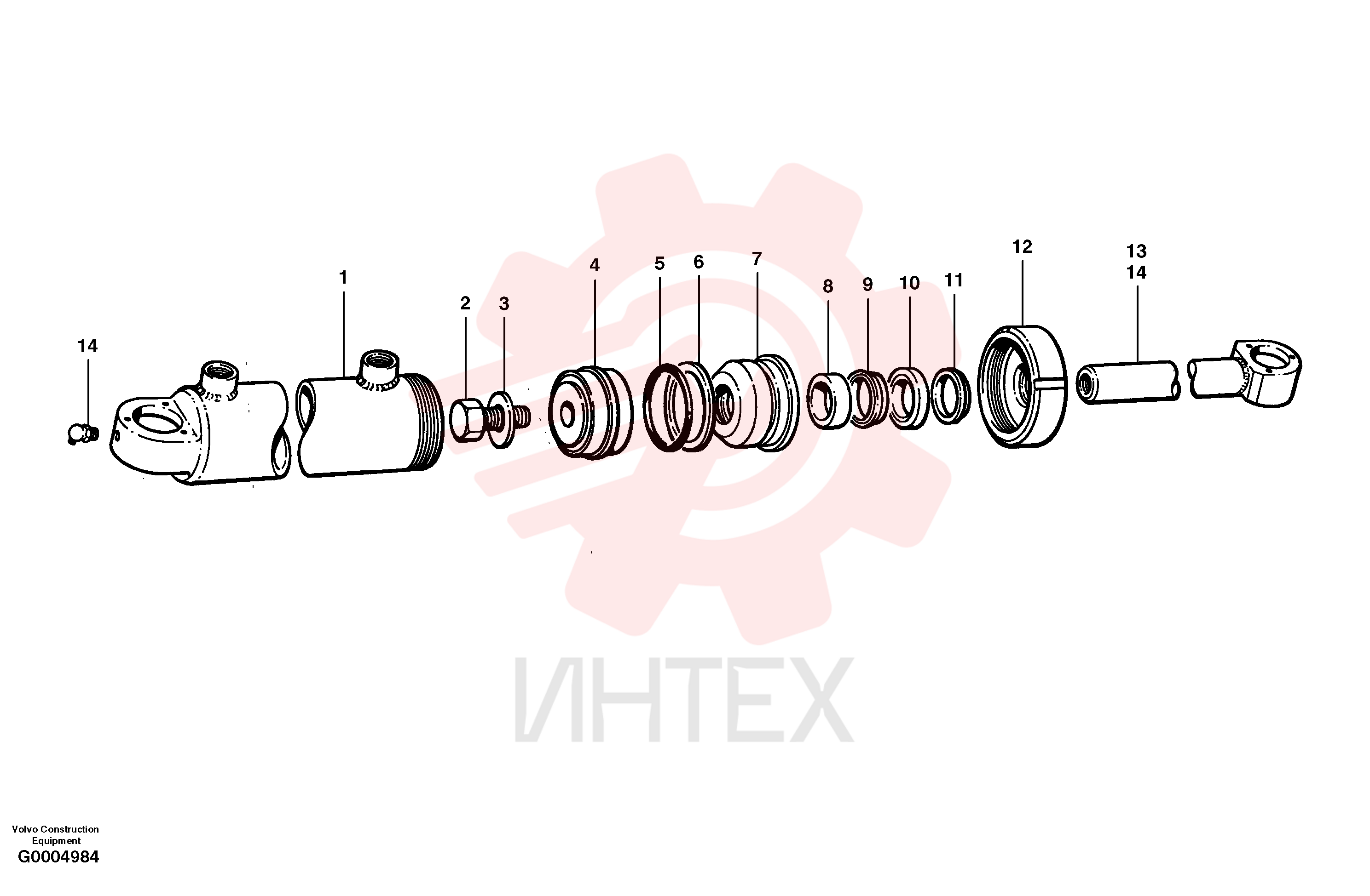 Гидроцилиндр VOE 12724648 (17)