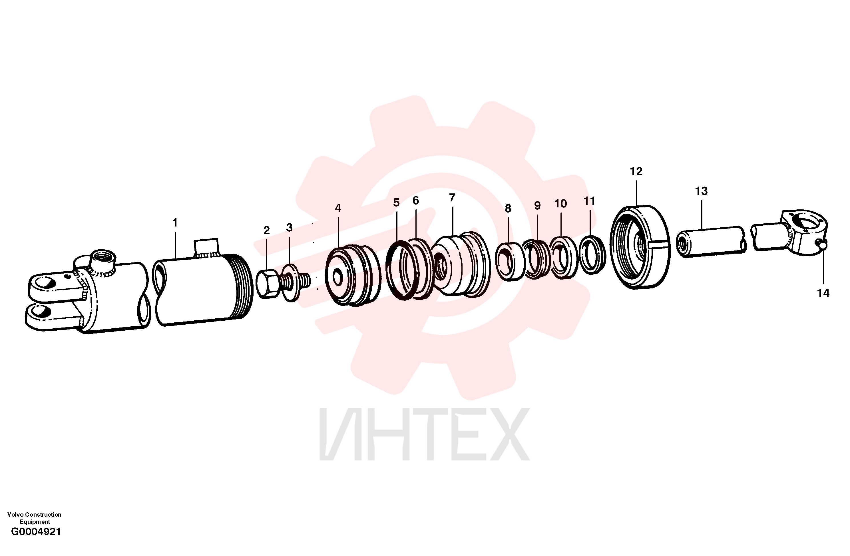 Гидроцилиндр VOE 12733503 (11)