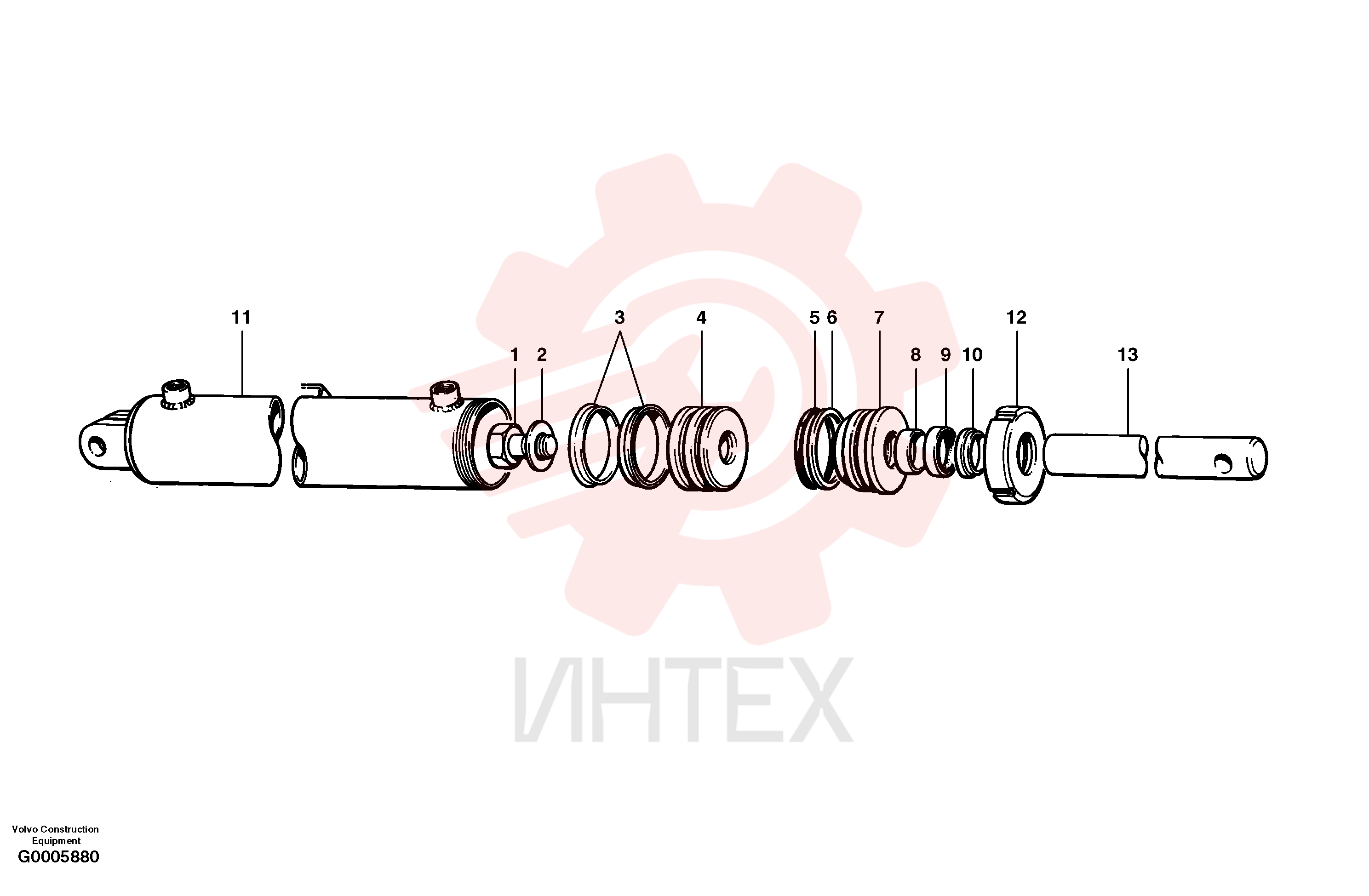 Гидроцилиндр VOE 12724666 (11)