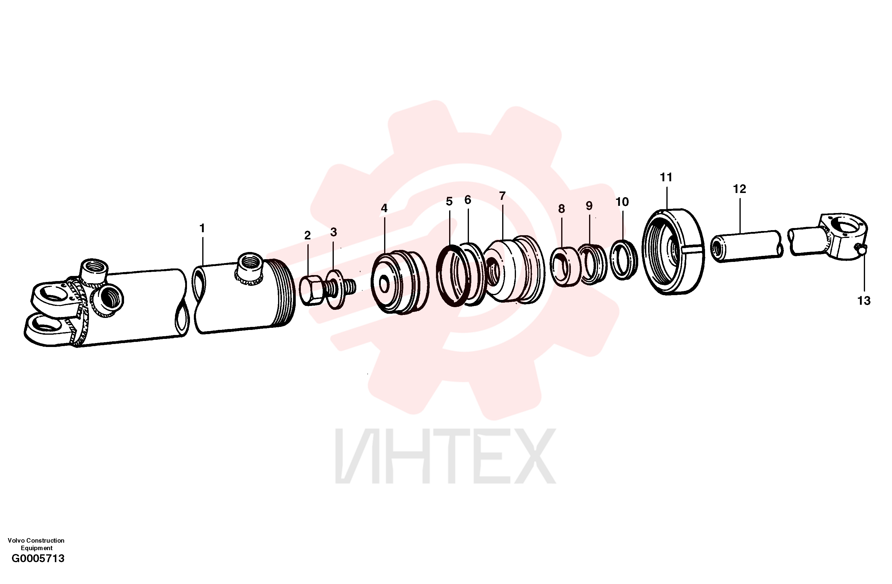 Гидроцилиндр VOE 12724618 (13)