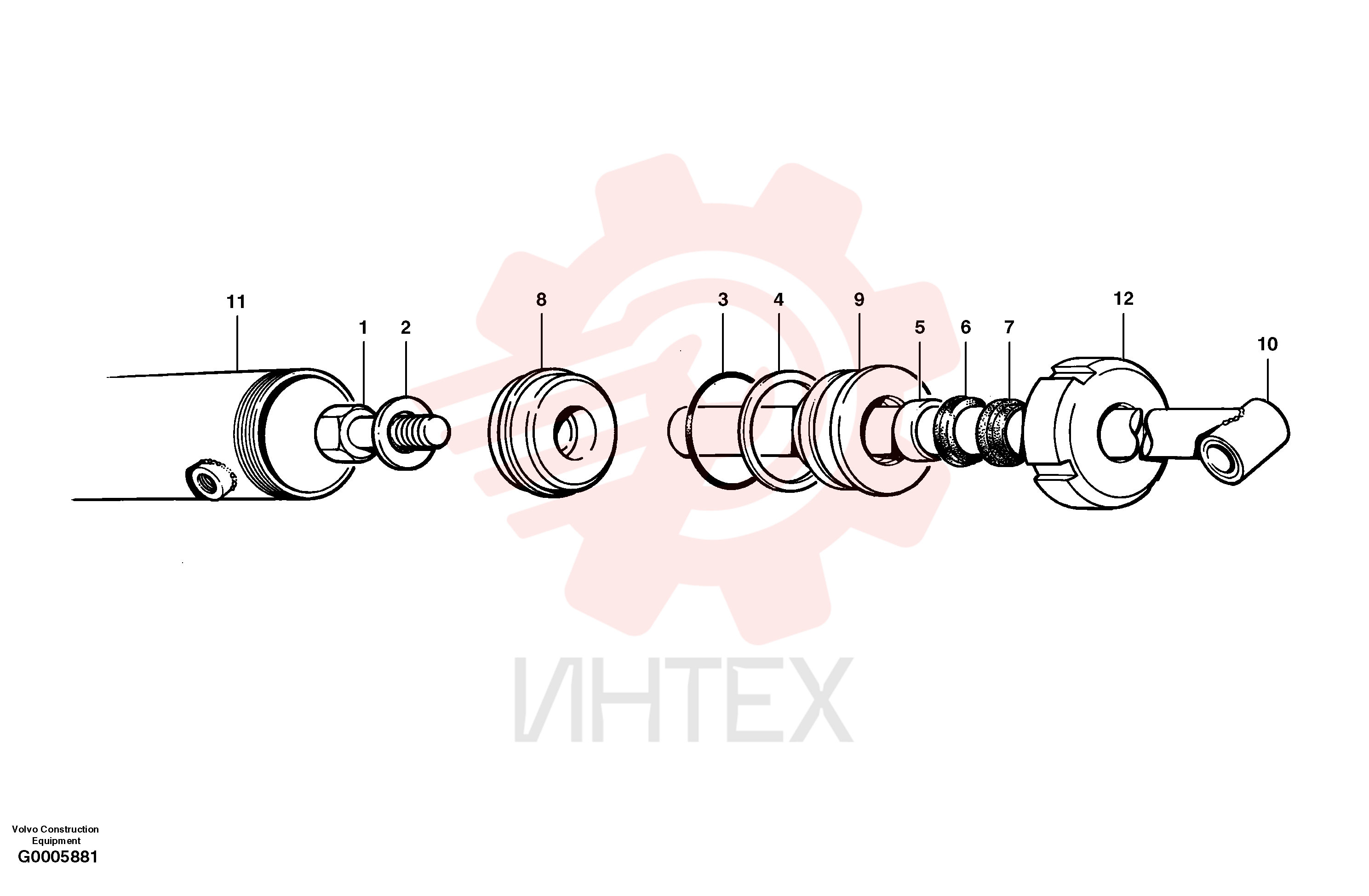 Гидроцилиндр VOE 12724605 (2)
