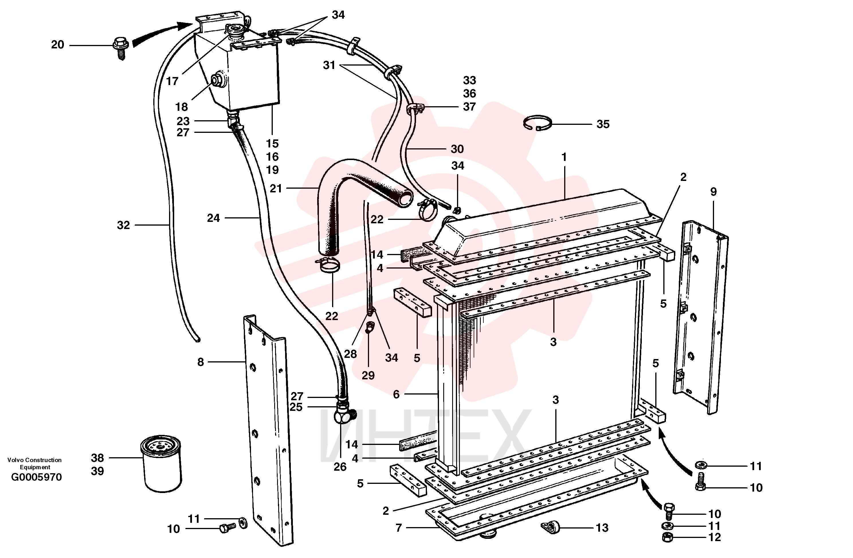 Radiator Core VOE 12726387 (12)