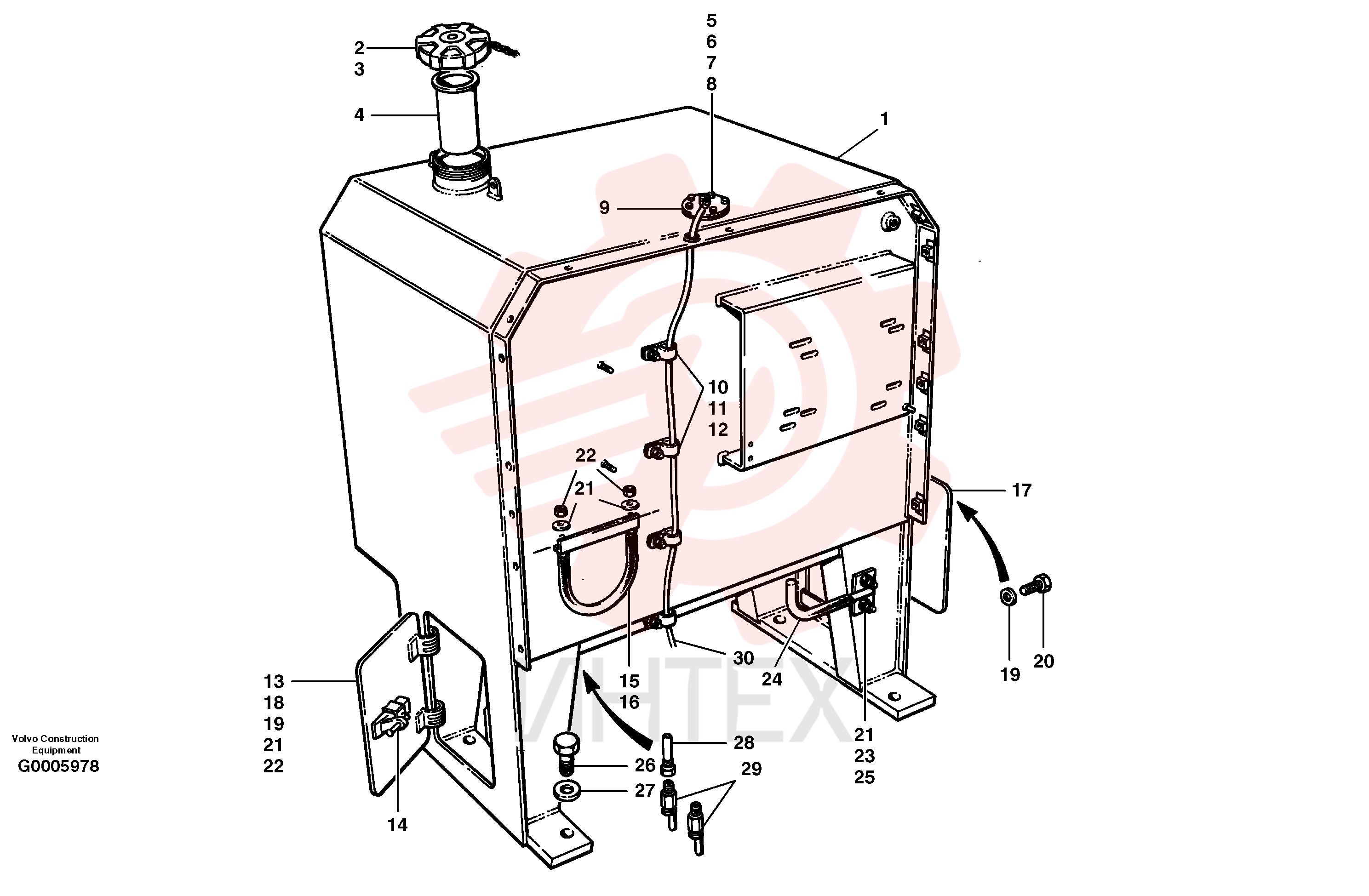 Топливный бак (бензобак) CH 96878 (2)