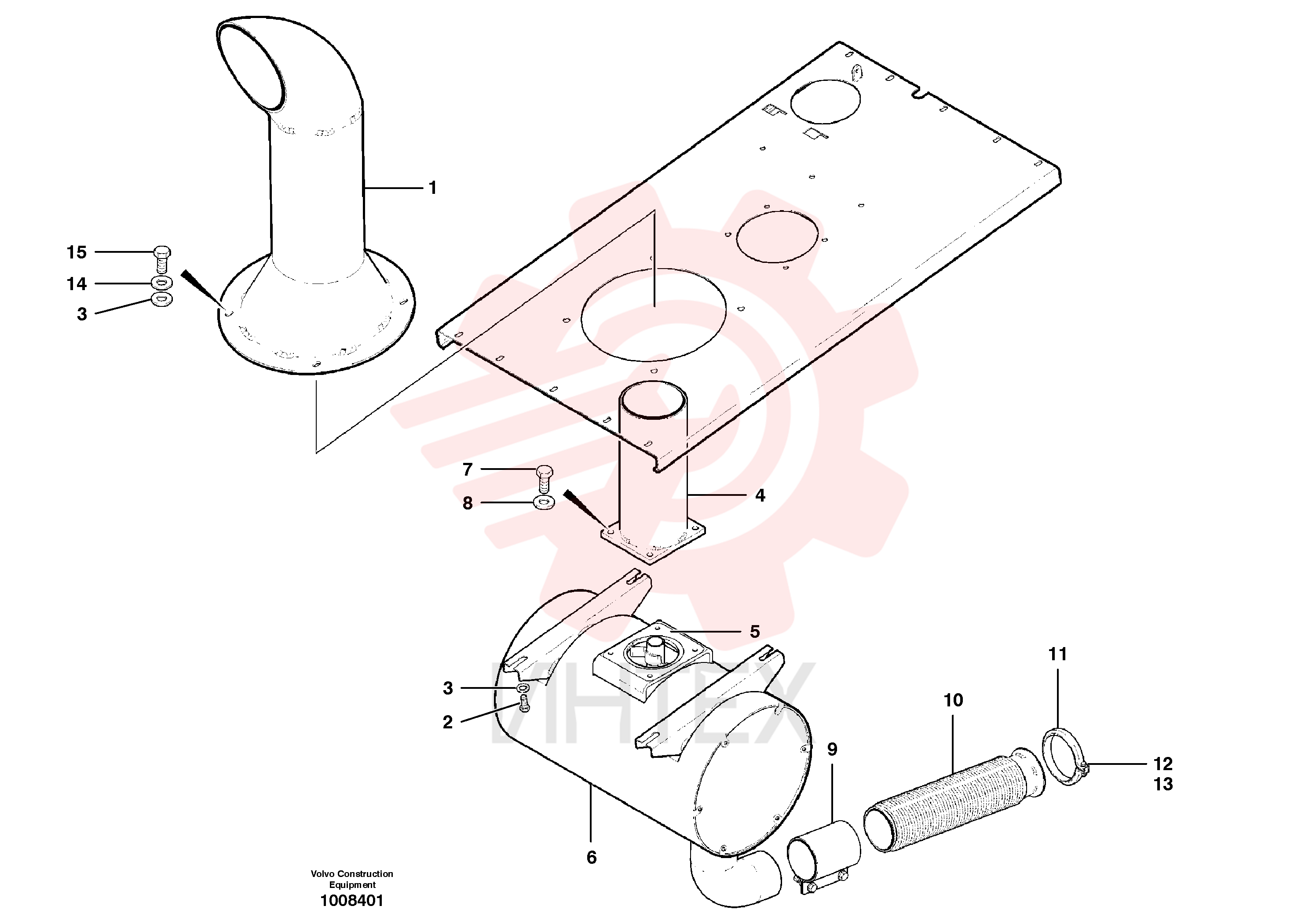 Ejector pipe VOE 11148403 (7)
